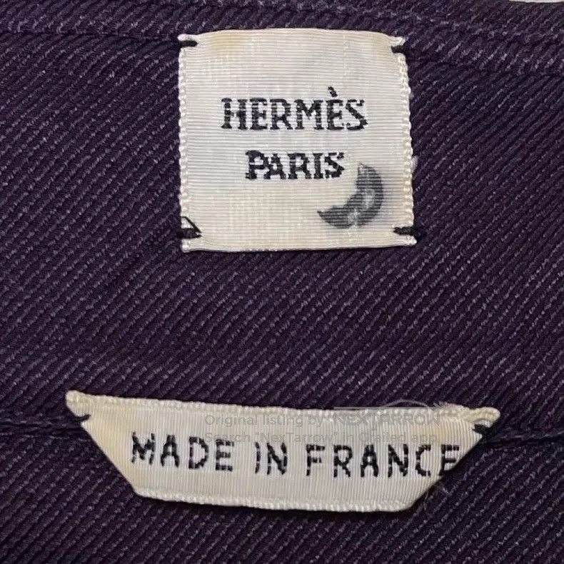 Hermes Hermes Purple Silk Shirt Size XXS / US 00 / IT 34 - 7 Thumbnail