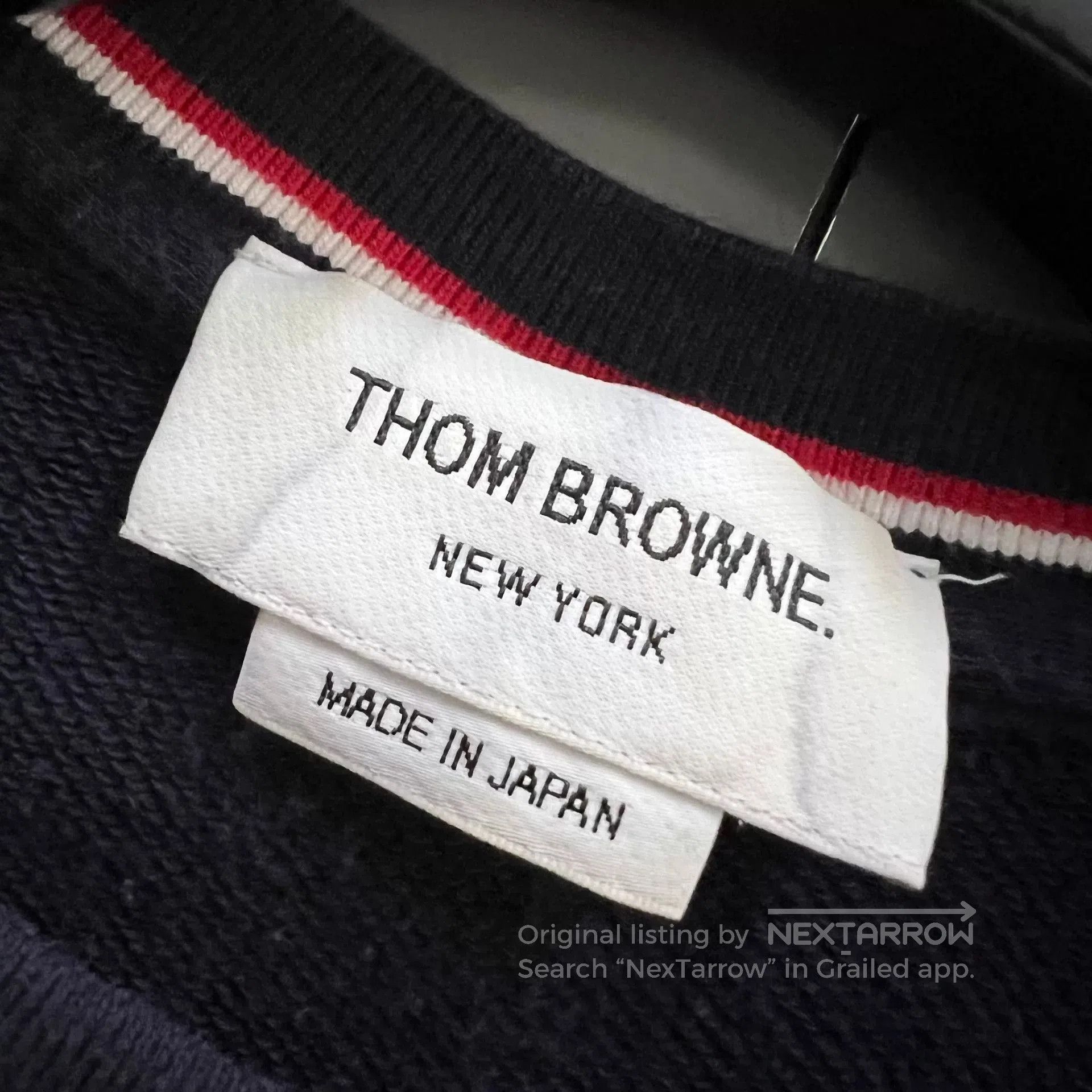 Thom Browne thom browne navy sweatshirt with stripes. Size US M / EU 48-50 / 2 - 2 Thumbnail