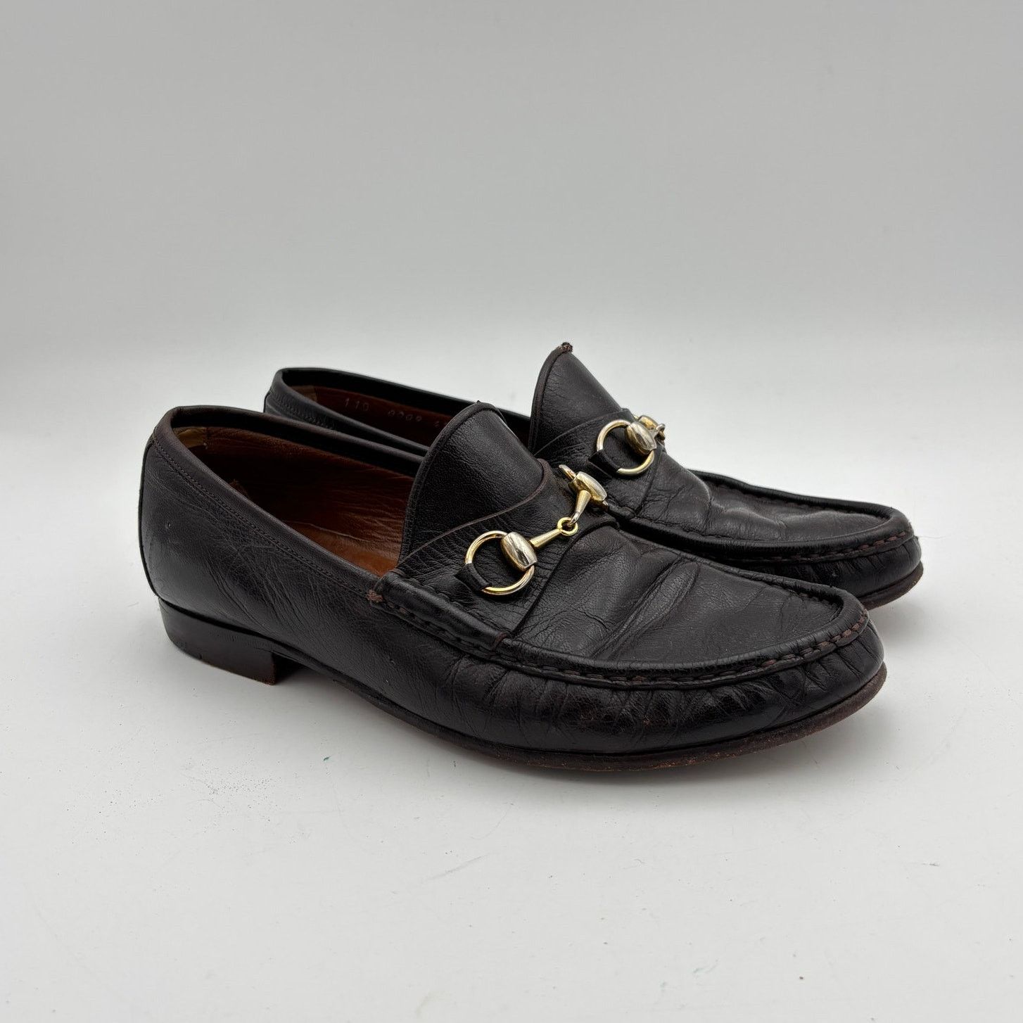 Gucci Vintage Gucci Leather Horsebit Loafers Shoes Men's 41.5 D Size US 8 / EU 41 - 1 Thumbnail