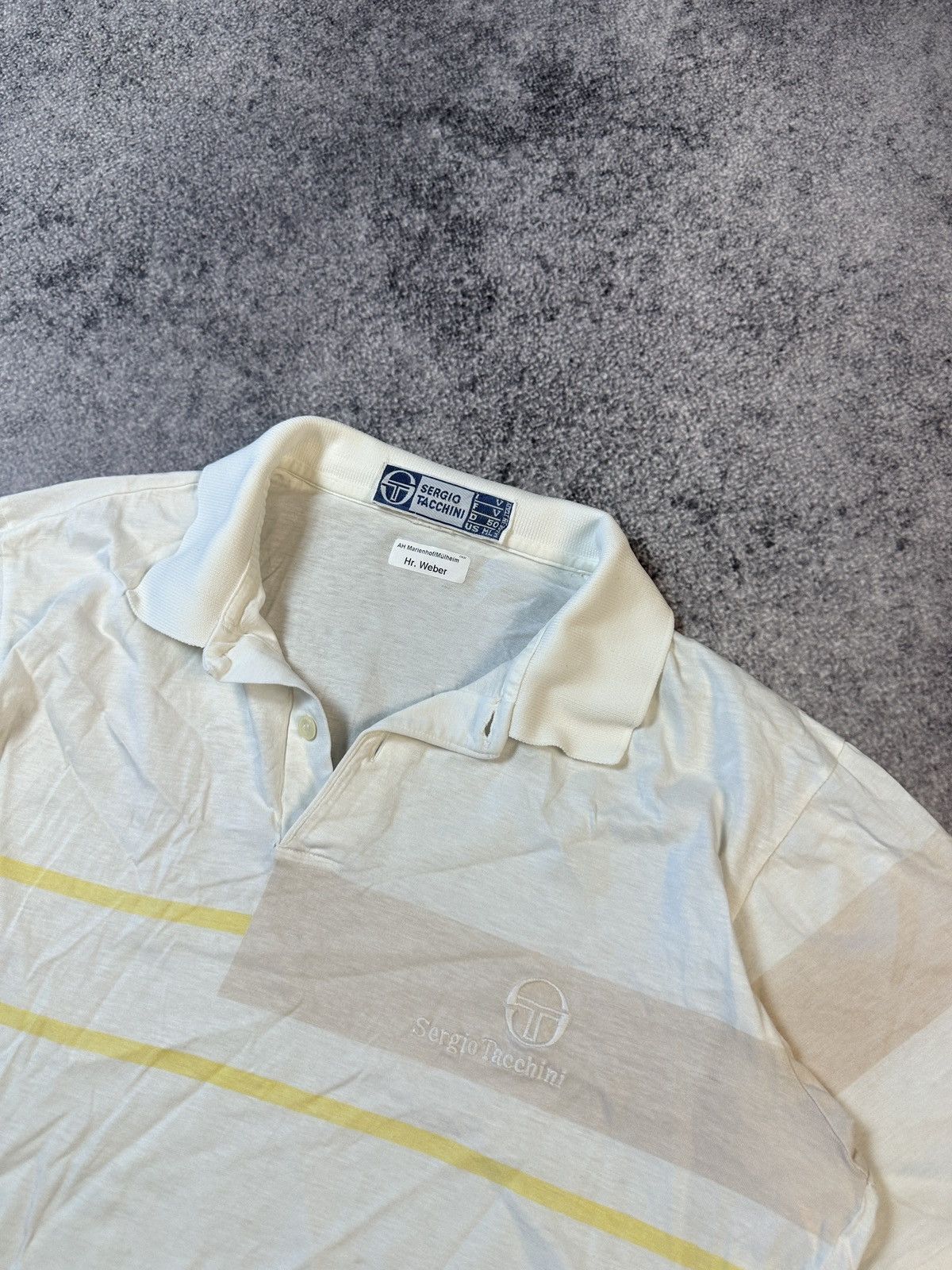 Sergio Tacchini × Vintage Vintage Sergio Tacchini Polo Streetwear Rare Italian Design Size US S / EU 44-46 / 1 - 2 Thumbnail