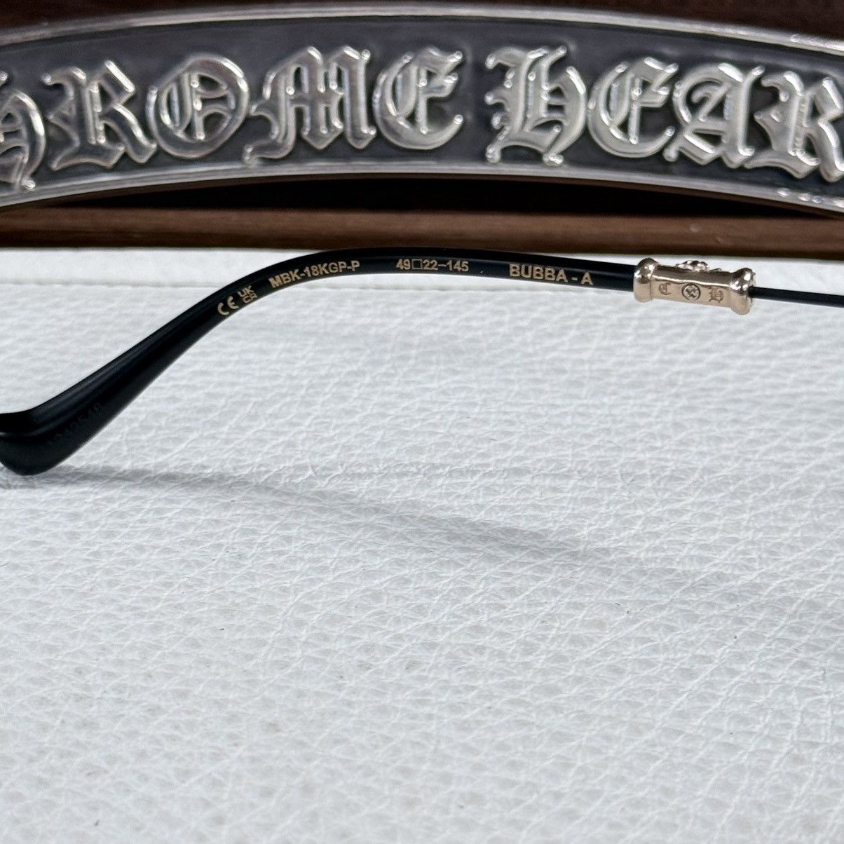 Chrome Hearts Chrome Hearts BUBBA - A 1/1 ‘Dark Triad’ Sunglasses Size ONE SIZE - 6 Thumbnail