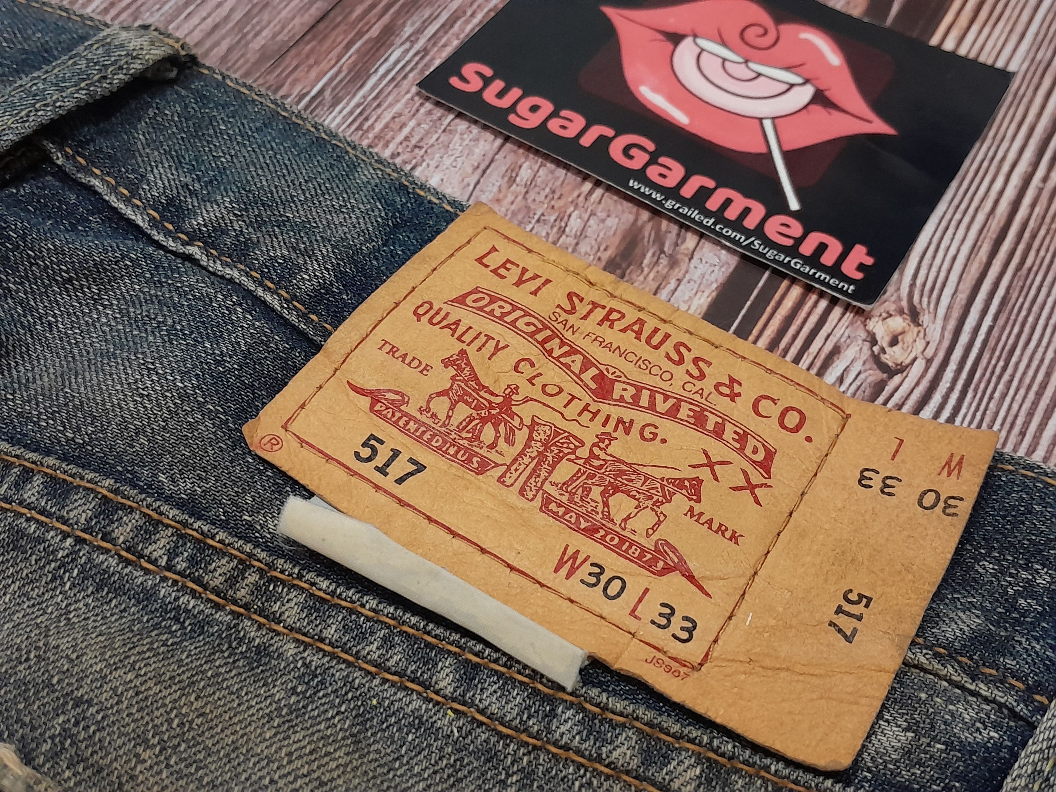 Levi's Levis 517 Jeans Bootcut Distressed Vintage Size US 31 - 20 Thumbnail