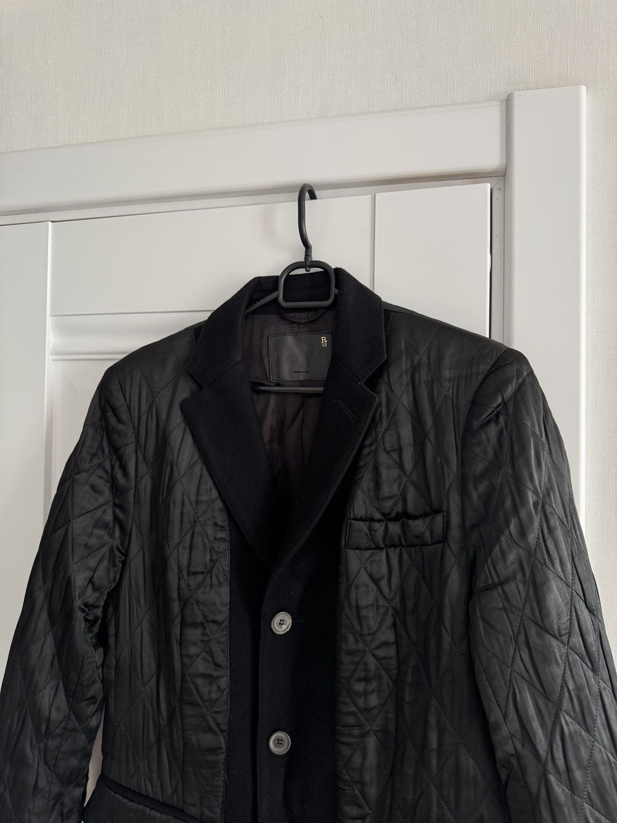R13 R13 Reversed Design Classic Long Coat Jacket Size XS / US 0-2 / IT 36-38 - 2 Thumbnail