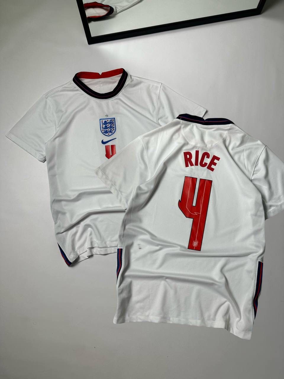 Other England 2020 Authentic Soccer Jersey Rice #4 Size US L / EU 52-54 / 3 - 1 Thumbnail