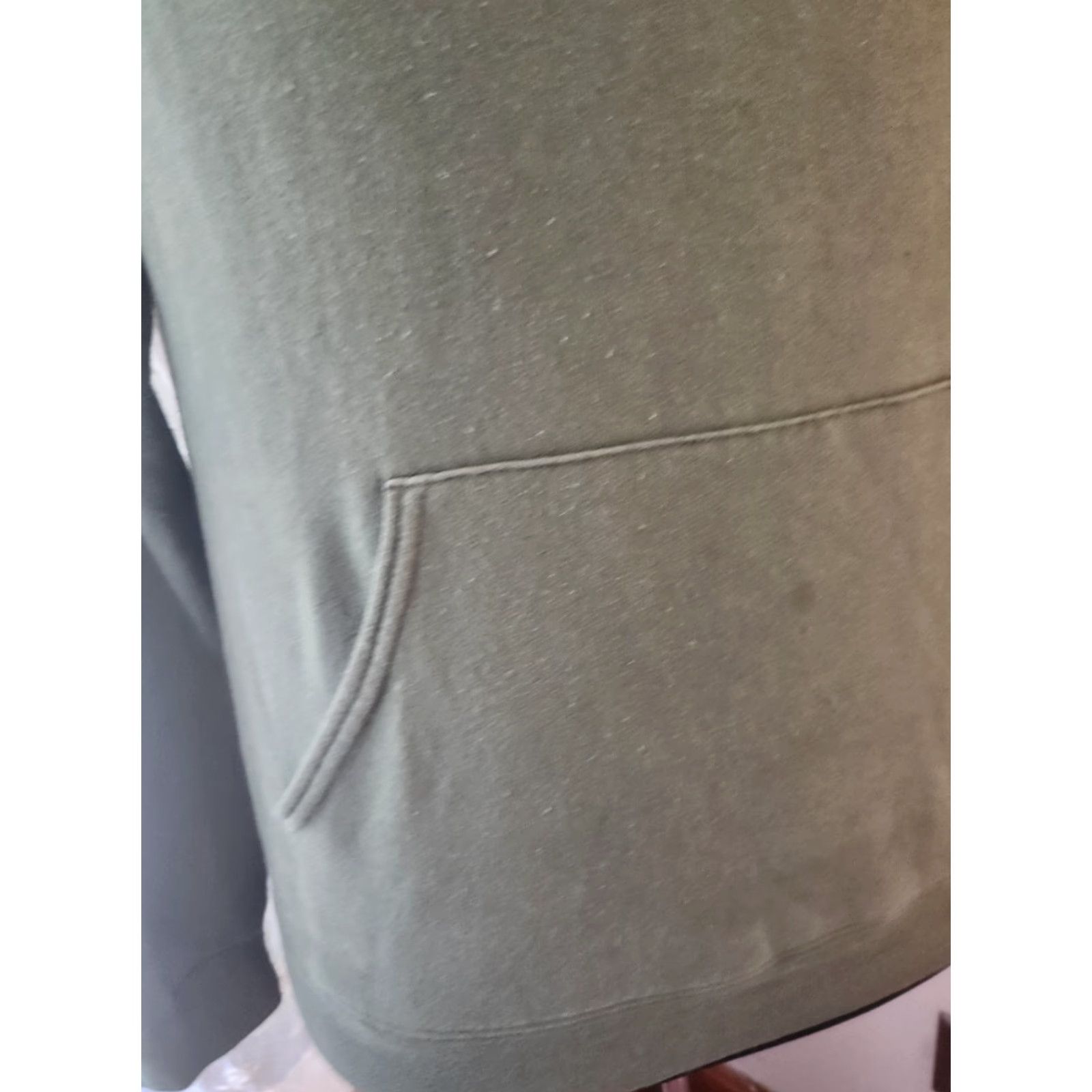 Vintage Pulp Fiction Hoodie Adult S Army Green Logo Accents Pullover Graphic Print Men Regular Sweatshirt Size US S / EU 44-46 / 1 - 3 Thumbnail