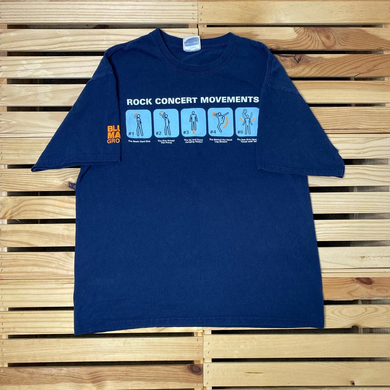 Gildan Blue Man Group Navy Blue Y2K Band Tee Size Large Size US L / EU 52-54 / 3 - 1 Thumbnail
