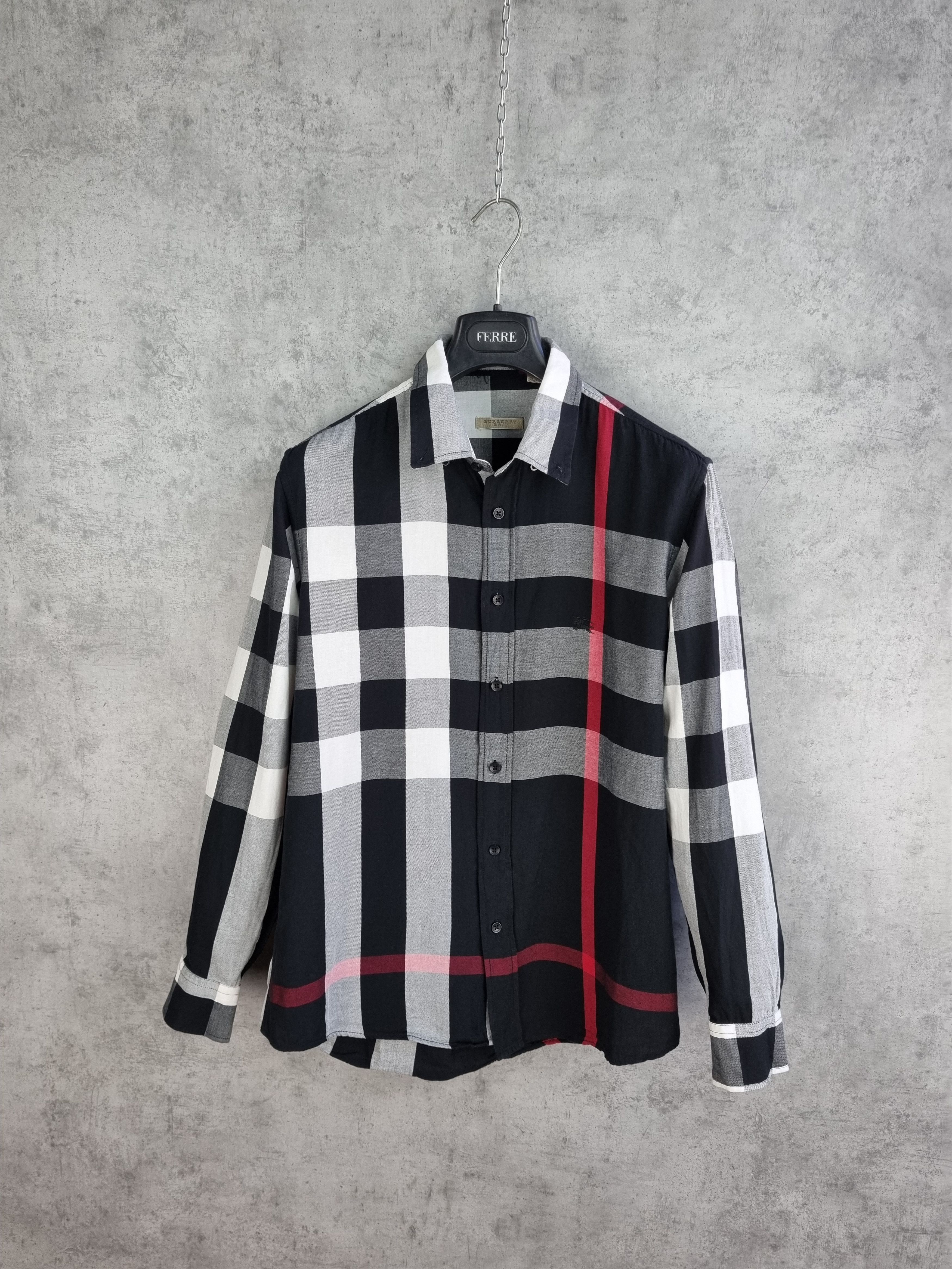 Burberry × Burberry Prorsum Burberry Nova Check Cotton Shirt Size US L / EU 52-54 / 3 - 9 Thumbnail