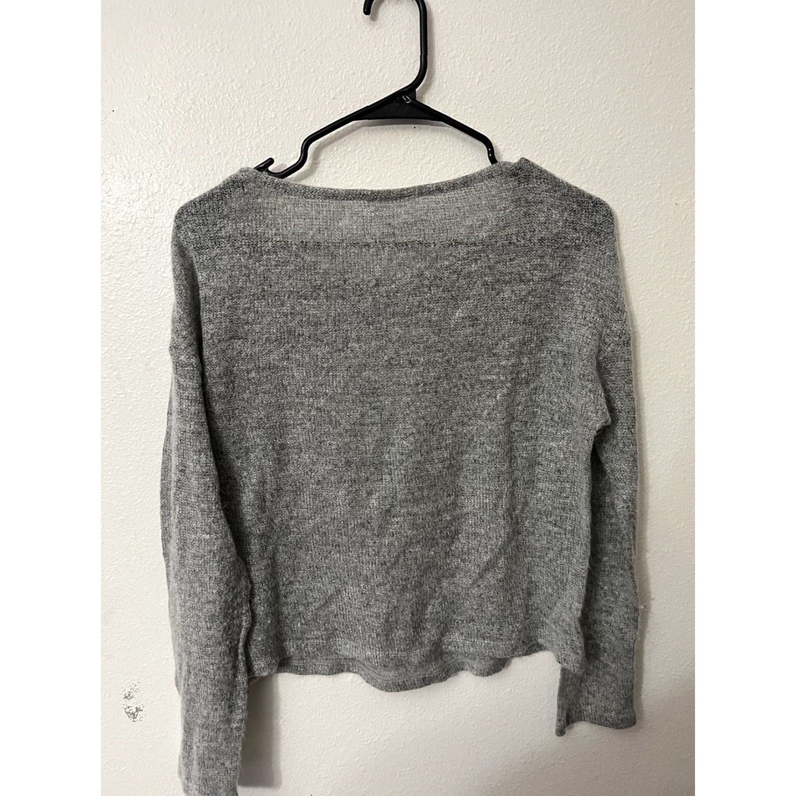 DKNY DKNY Jeans Light Gray Pullover Sweater Sheer Hem XS Womens Wool Acrylic Polyester Metal Size XS / US 0-2 / IT 36-38 - 3 Thumbnail