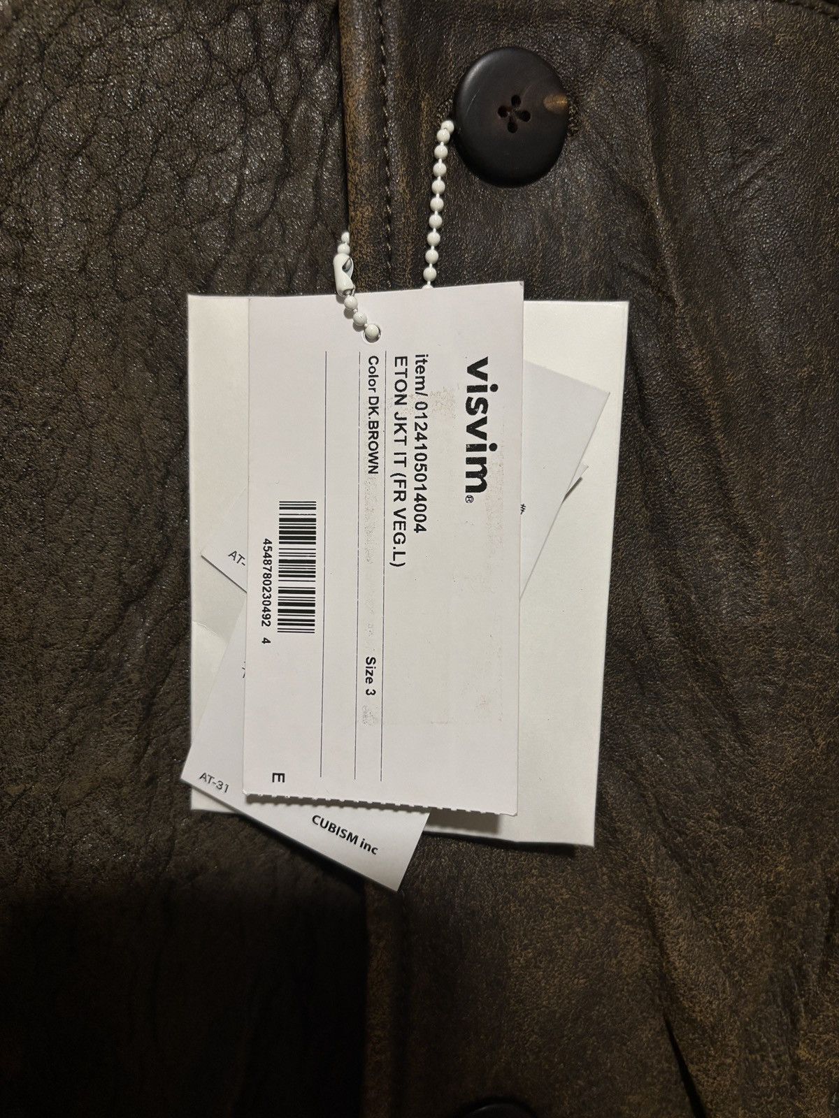 Visvim VISVIM ETON JKT IT (FR VEG.L) DK.BROWN Size US M / EU 48-50 / 2 - 3 Thumbnail