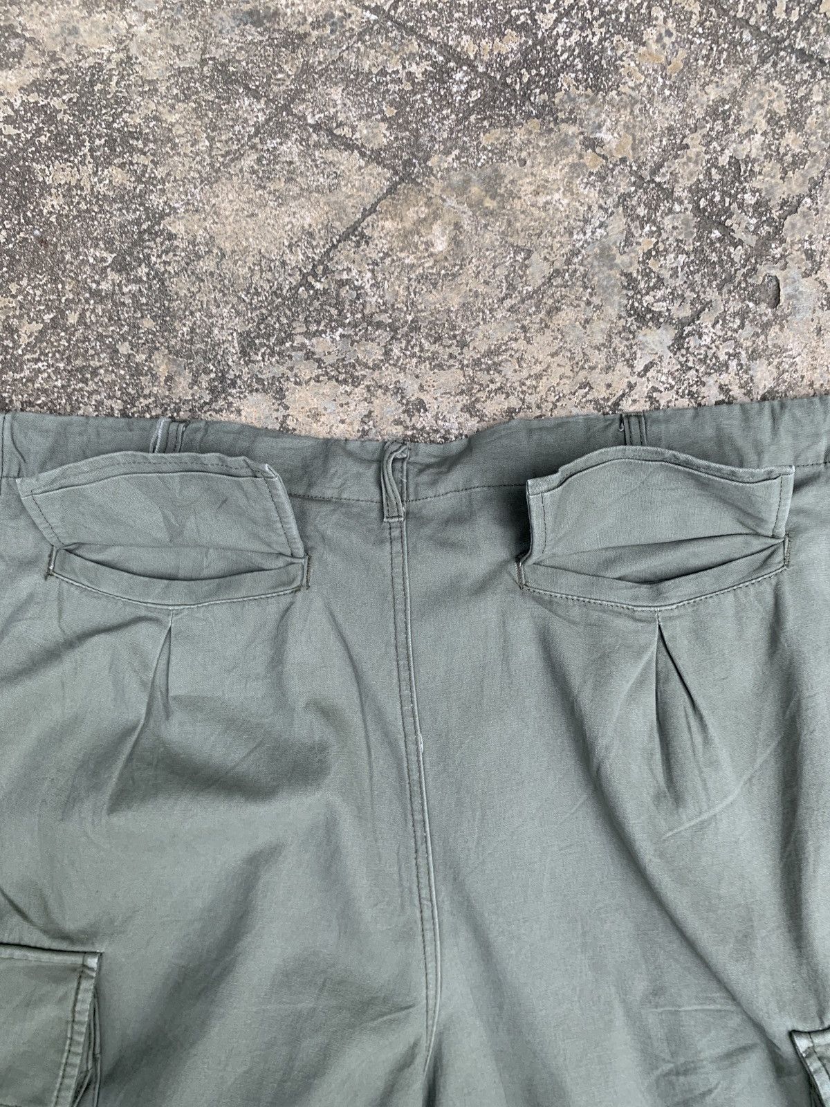Japanese Brand China Crying Center Green Army Baggy Baloon Canvas Pants Size US 36 / EU 52 - 5 Thumbnail