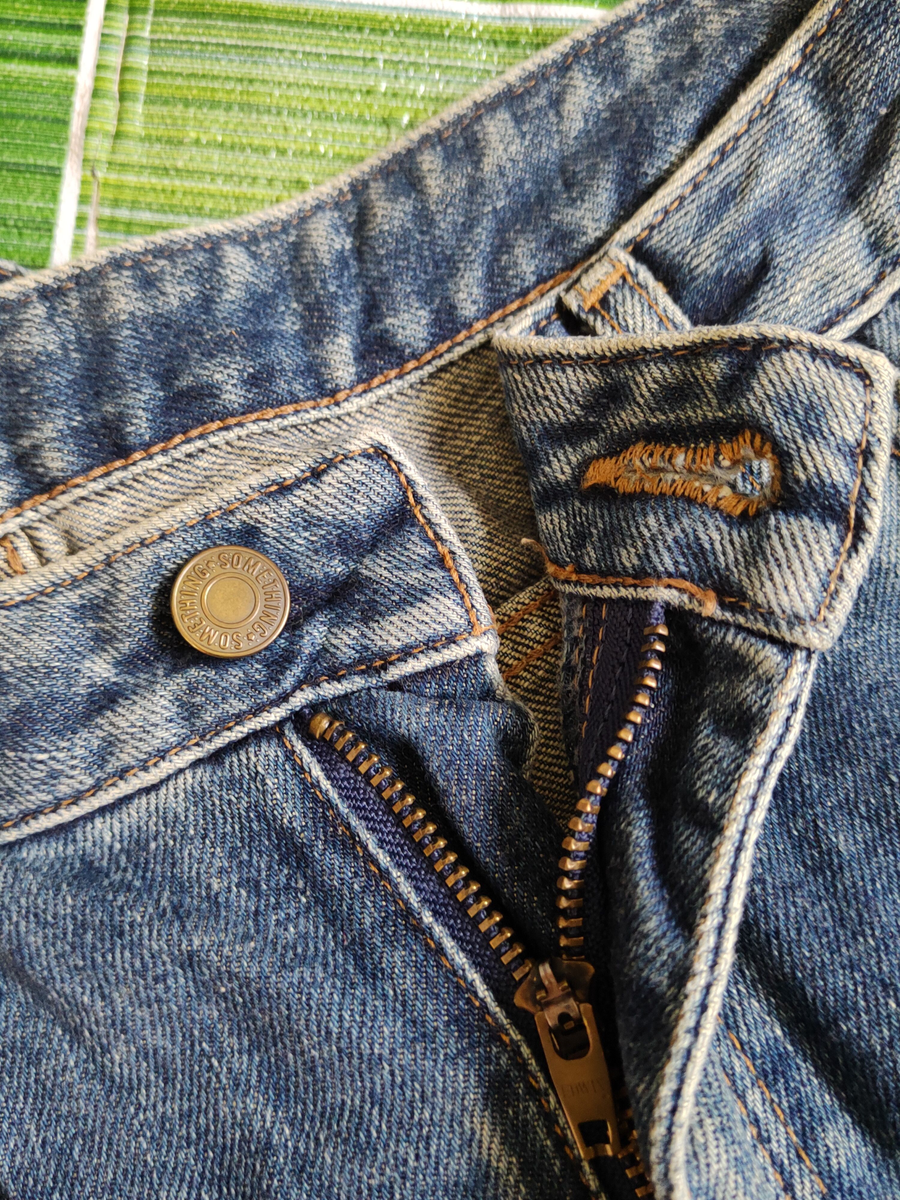 Edwin Something-Edwin Blue Faded Distressed Ripped Jeans #S2250 Size US 32 / EU 48 - 13 Thumbnail