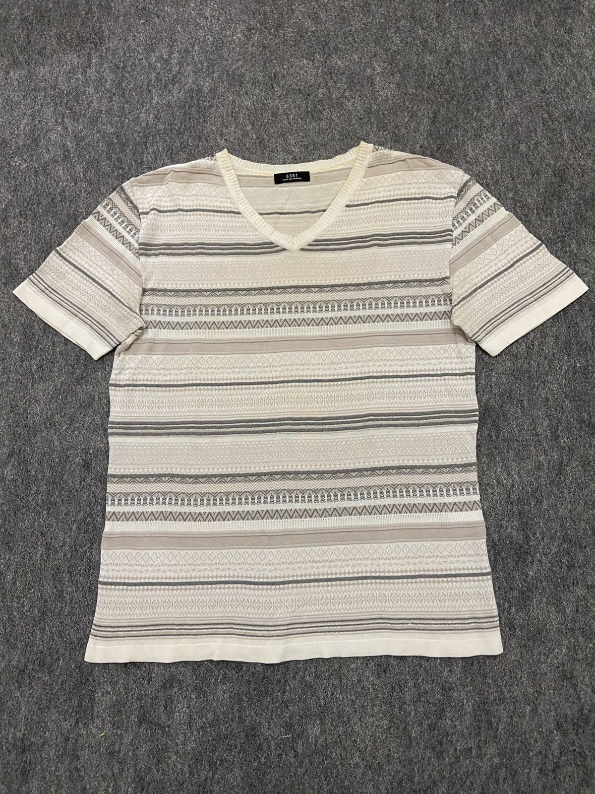 5351 POUR LES HOMMES 5351 pour les hommes t-shirt knite waffle Size US M / EU 48-50 / 2 - 1 Thumbnail