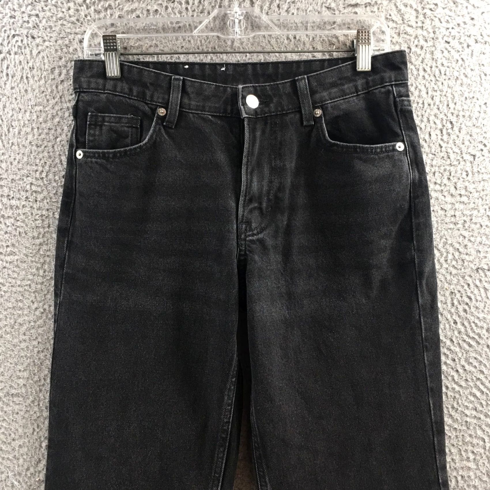 H&M H&M Jeans Womens 4 Black Mid Rise Cotton Zip Fly Straight Leg Casual NEW Size 27" / US 4 / IT 40 - 2 Thumbnail