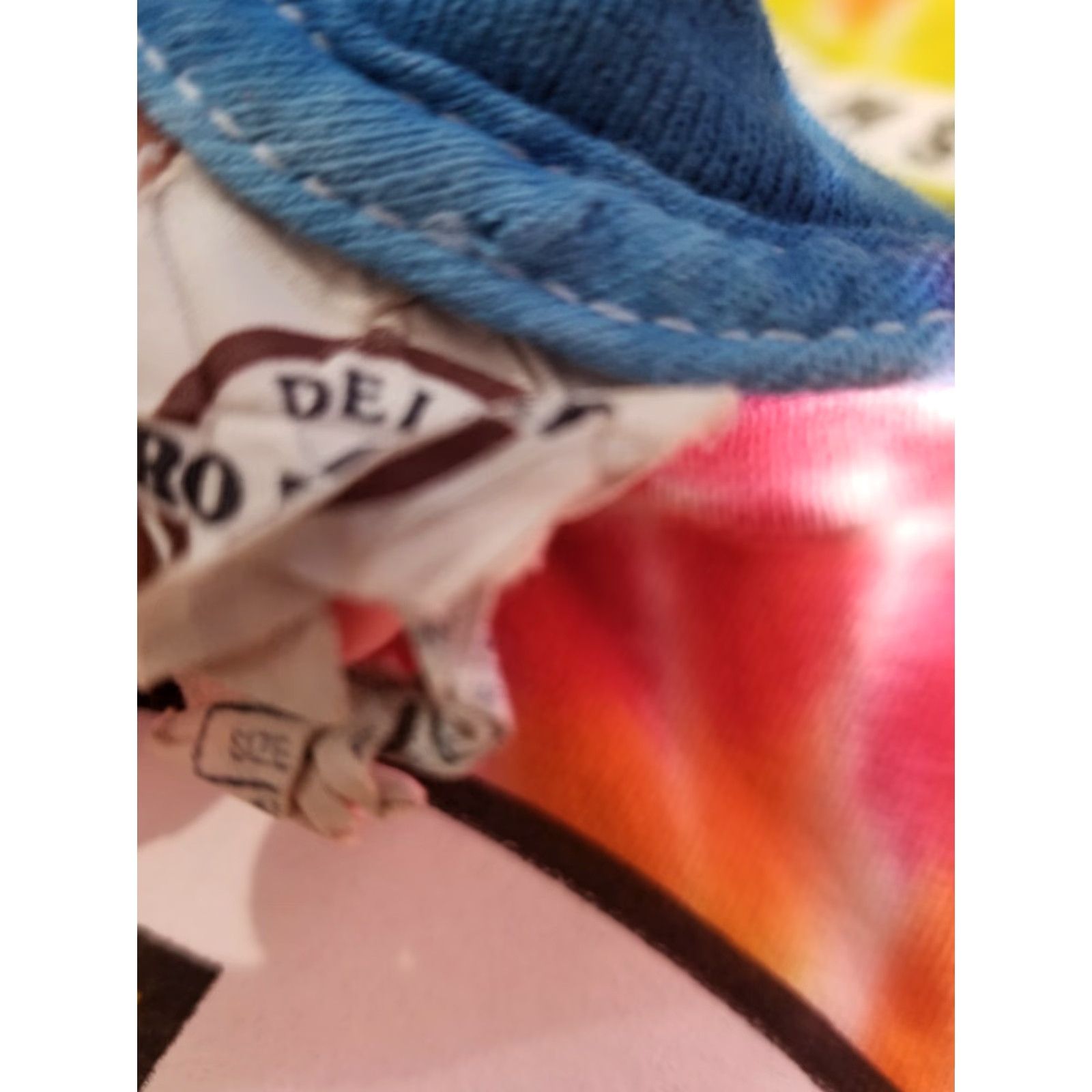 Delta Mens M Joe's Crab Shack Peace Love and Crabs Tie Dye T-Shirt Double Sided Size US M / EU 48-50 / 2 - 4 Thumbnail