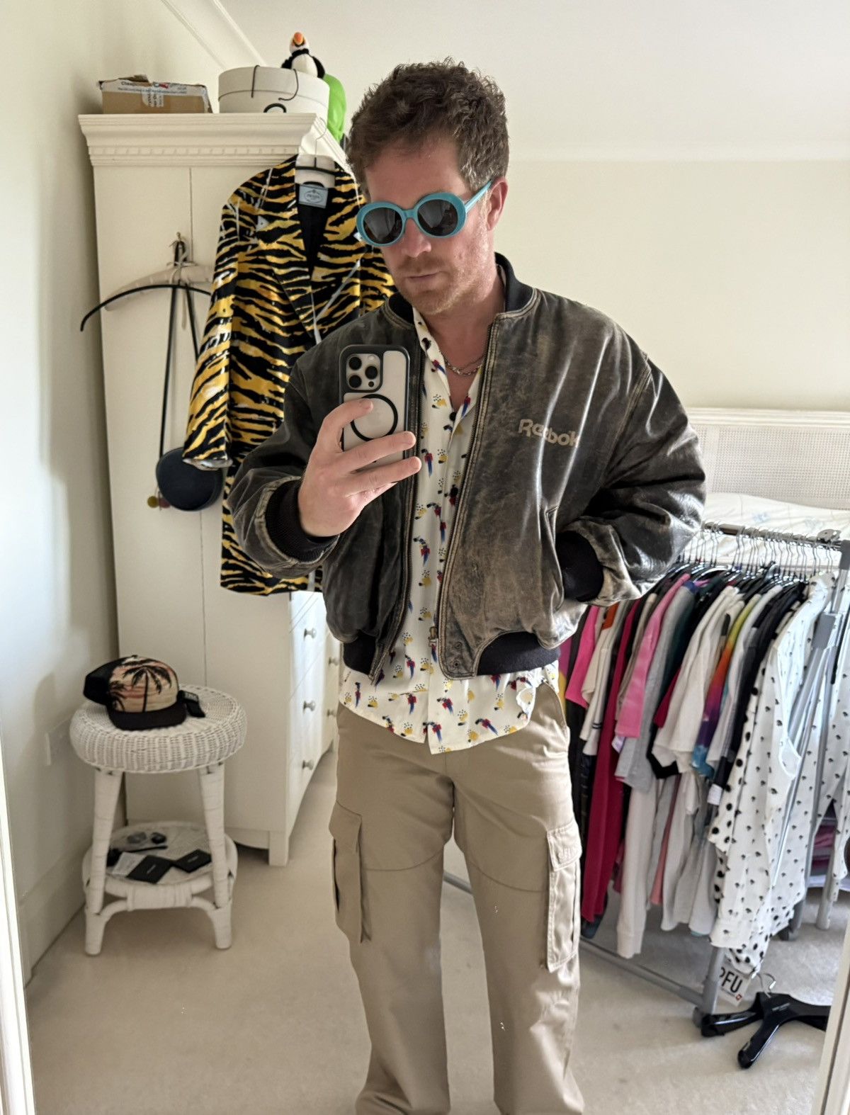 Saint Laurent Paris SS22 Saint Laurent parrot Hawaiian shirt bowling 41 grail Size US L / EU 52-54 / 3 - 5 Thumbnail