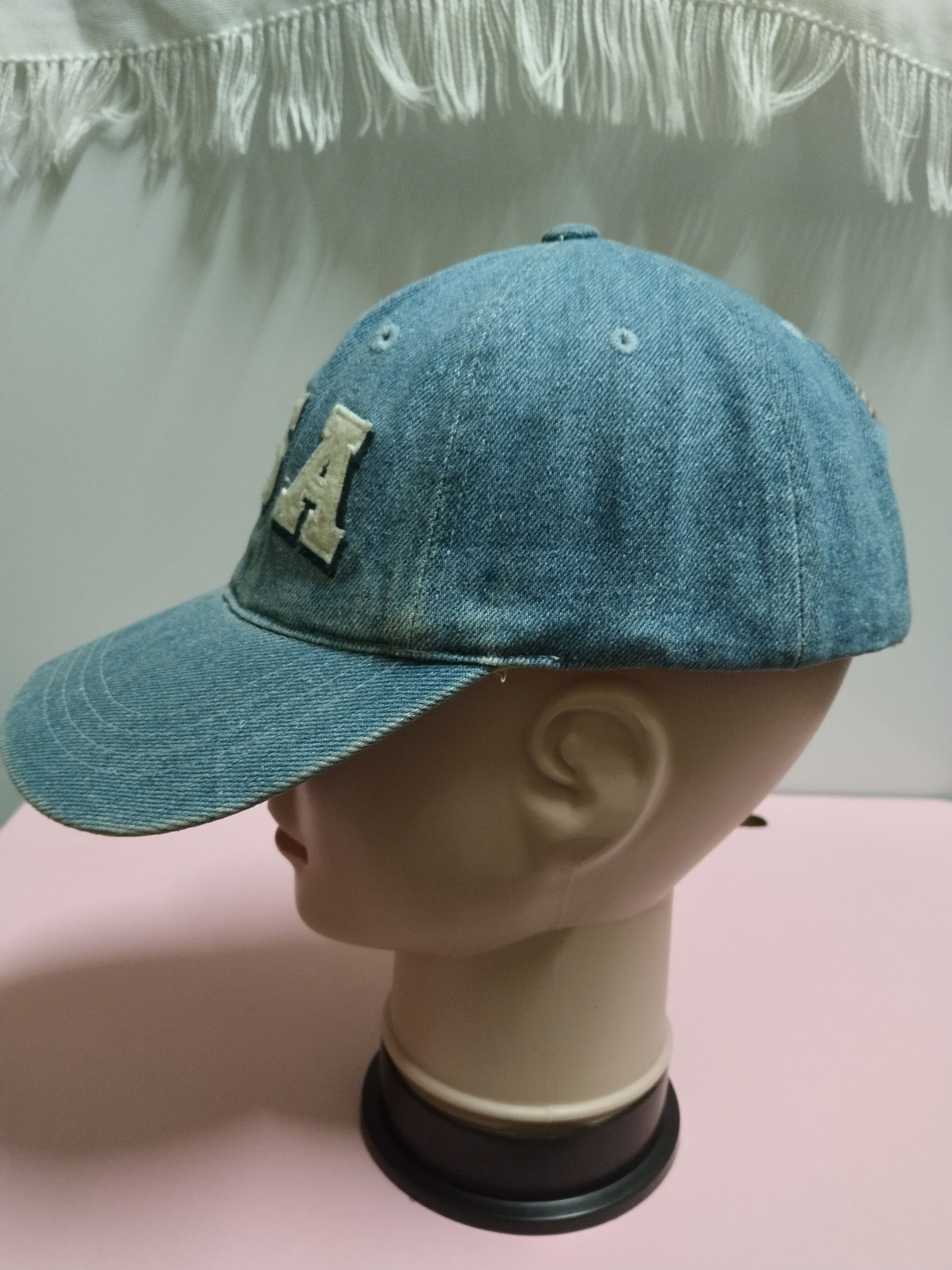 Other USA SPELLOUT DENIM CAP ADJUSTABLE LEATHER Size ONE SIZE - 2 Thumbnail