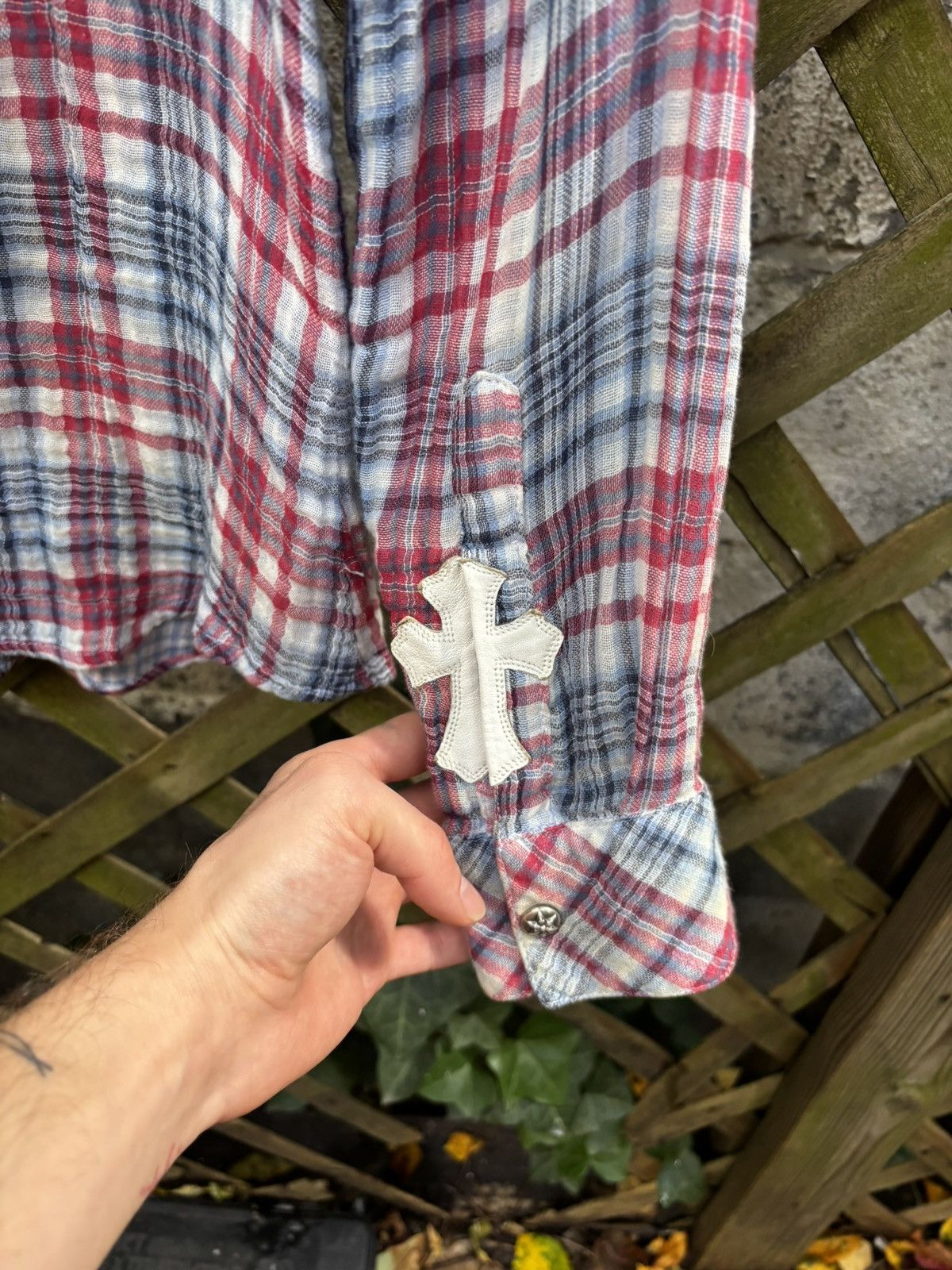 Chrome Hearts Chrome Hearts Star Button Red/Whte/Blu Flannel Shirt Size US S / EU 44-46 / 1 - 8 Thumbnail