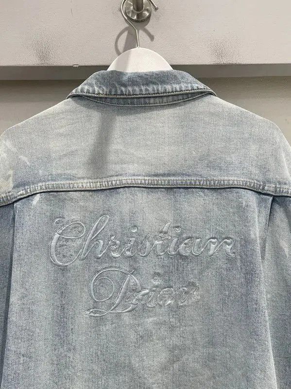 Dior Dior Light Blue Cotton Long Sleeve Jacket . Size US L / EU 52-54 / 3 - 2 Thumbnail