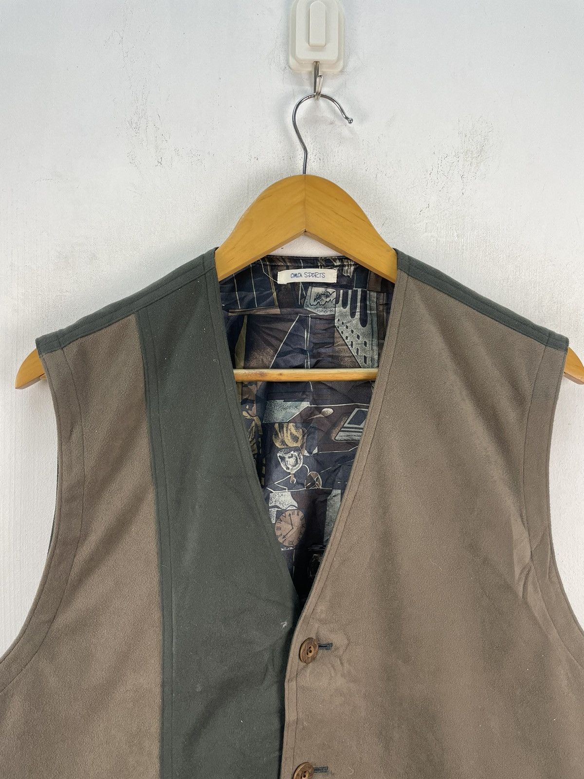 Japanese Brand × Vintage Vintage Cimca Sports Patchwork Jacket Vest Art Size US L / EU 52-54 / 3 - 4 Thumbnail