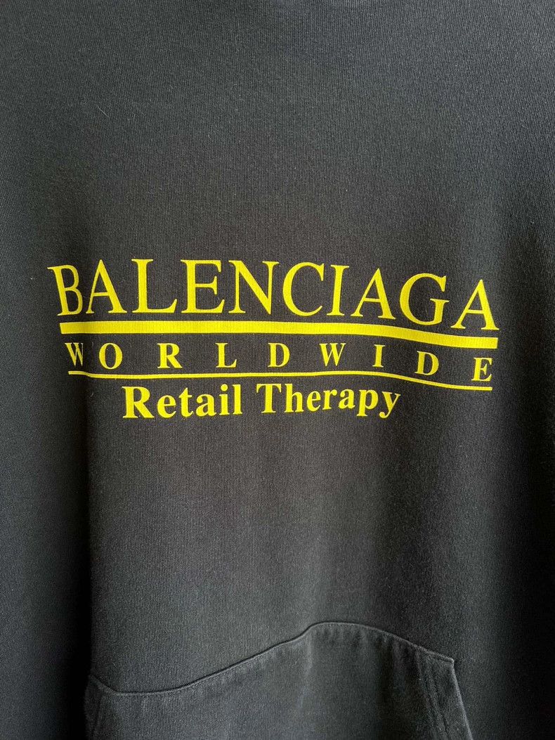 Balenciaga Balenciaga Black Hoodie Size US M / EU 48-50 / 2 - 5 Thumbnail