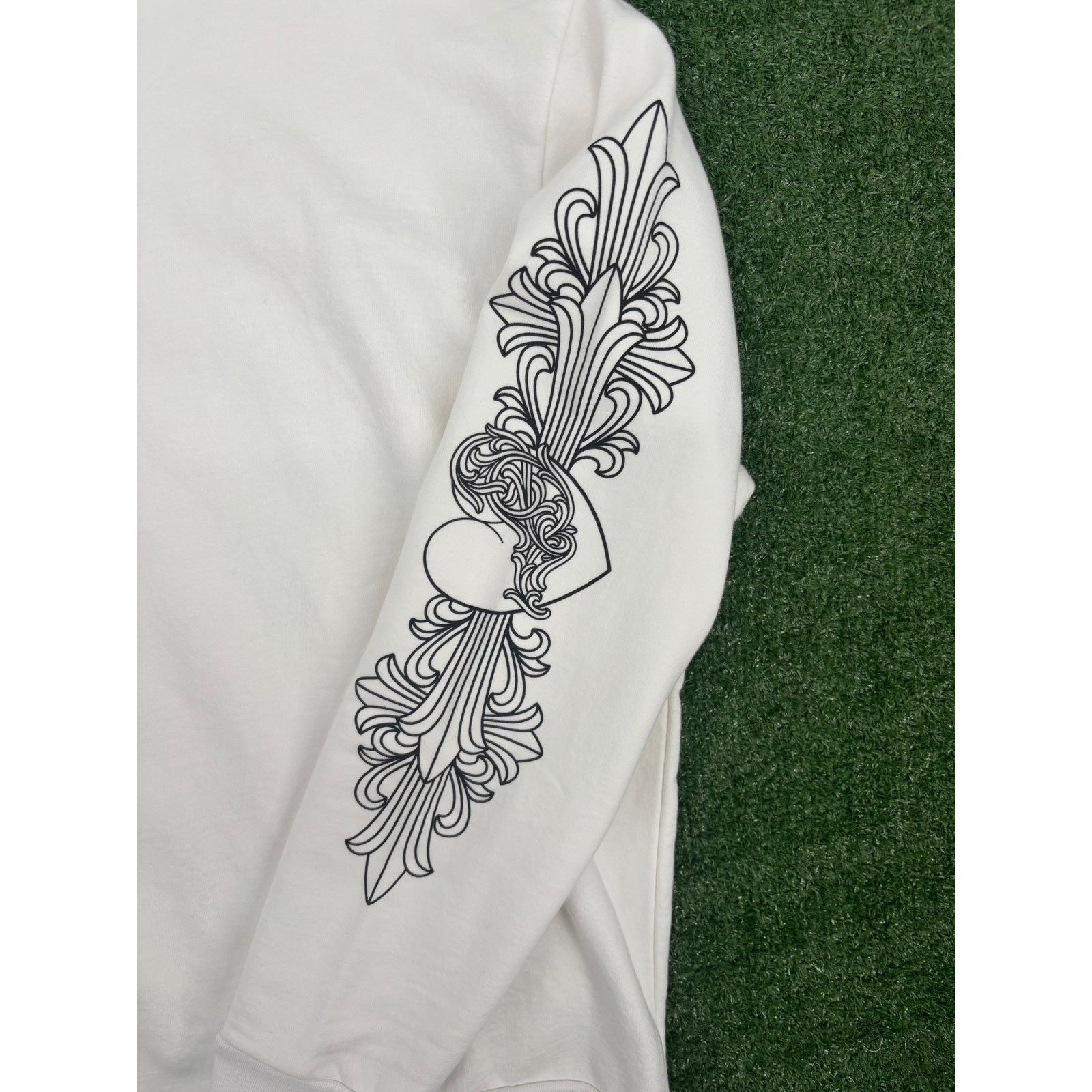 Chrome Hearts Chrome Hearts "Love You" Letter White Crewneck Sweater XL Size US XL / EU 56 / 4 - 3 Thumbnail