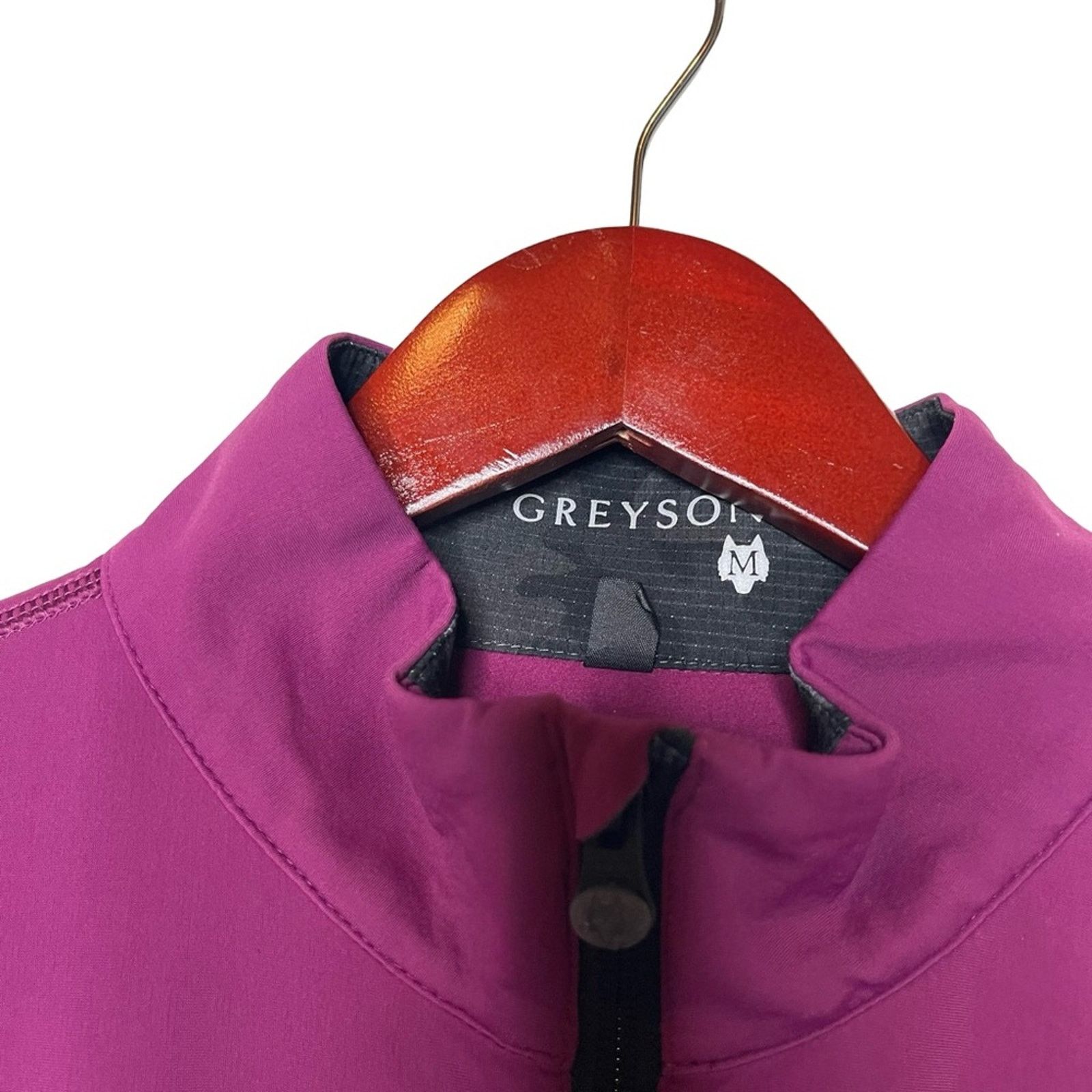 Grenson Greyson Tate Mockneck Quarter-Zip in meadow sweet purple M Size US M / EU 48-50 / 2 - 2 Thumbnail