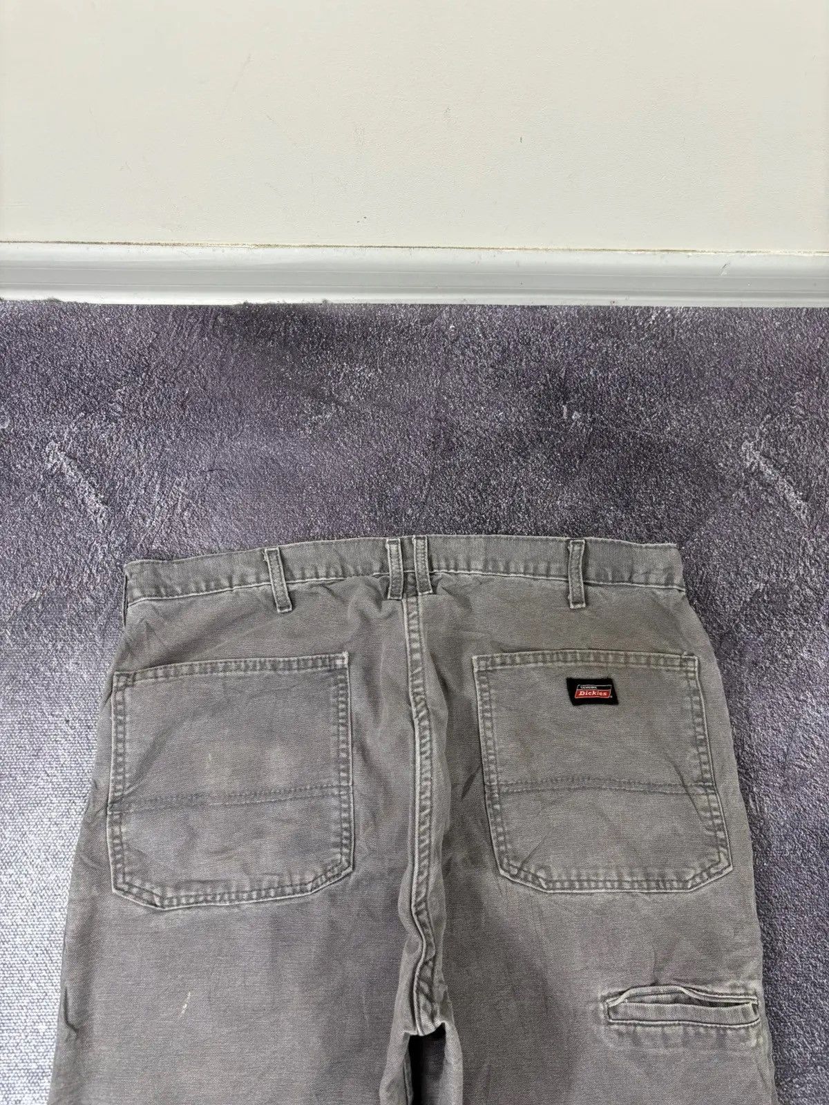 Dickies × Vintage Vintage Dickies Y2K Distressed Gray Work Skate Baggy Pants Size US 36 / EU 52 - 5 Thumbnail