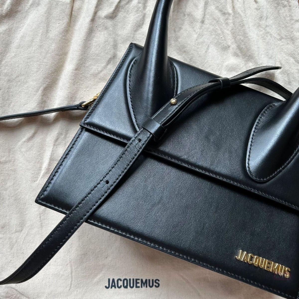 Jacquemus Jacquemus Le Chiquito Medium Black Leather Bag Size ONE SIZE - 3 Thumbnail