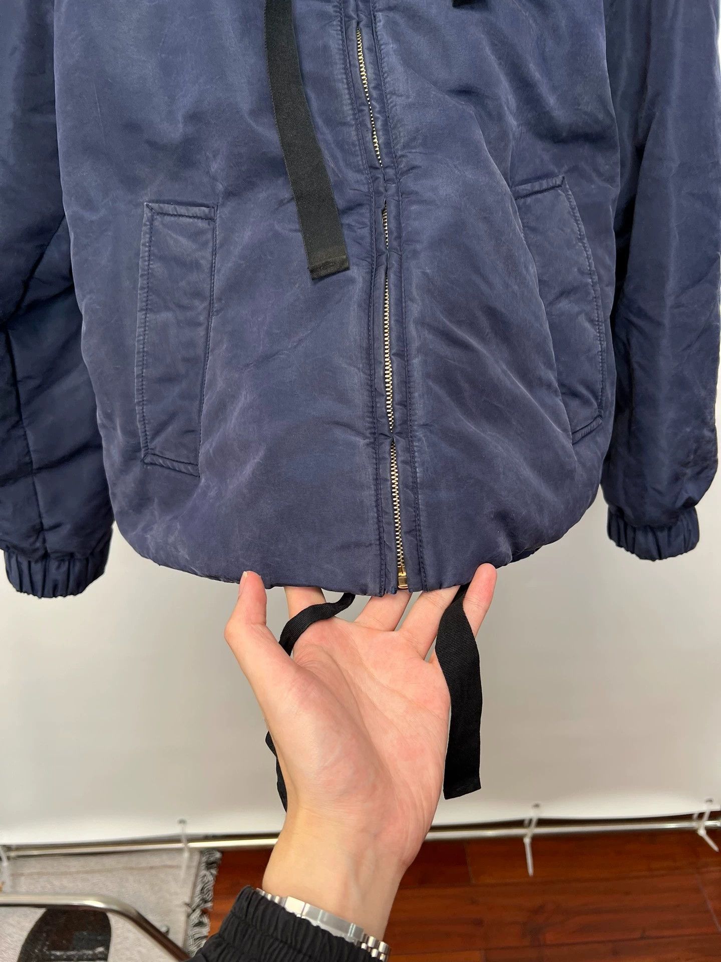 Prada Prada Vtg 00s Fur Collar Short Wide Kris Wu Puffer Size XS / US 0-2 / IT 36-38 - 5 Thumbnail