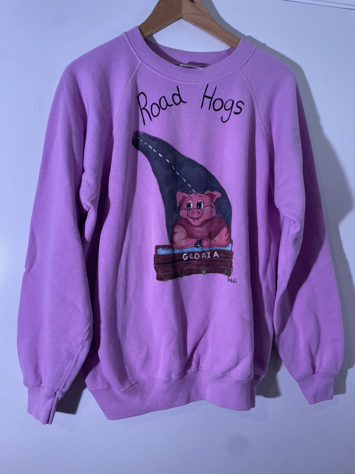 Vintage 80’s 90’s VTG Vintage Road Hog Pig Painting Retro Sweatshirt Size US L / EU 52-54 / 3 - 1 Thumbnail