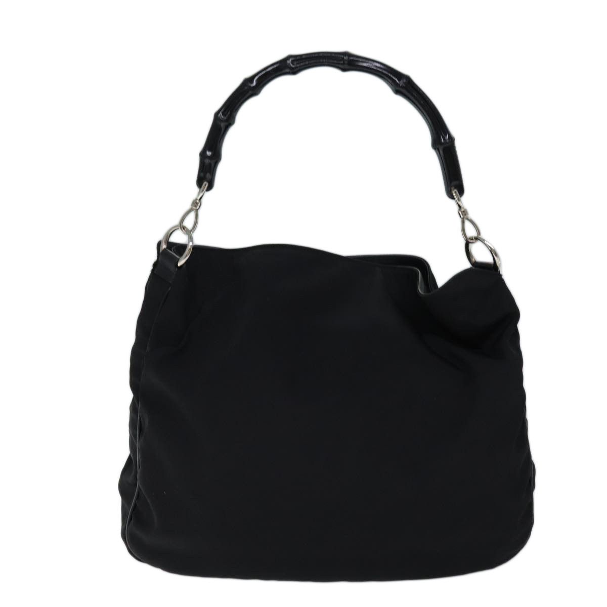 Gucci Bamboo Black Synthetic Shoulder Bag (Pre-Owned) Size ONE SIZE - 1 Thumbnail