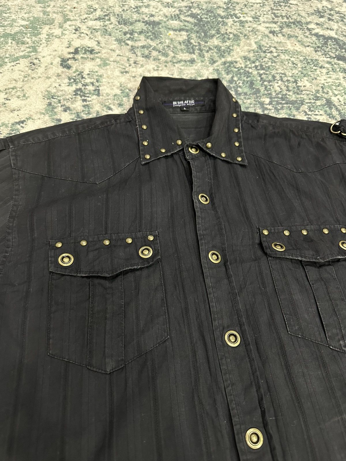 In The Attic In The Attic Homme Bondage Studded Button Shirt Size US M / EU 48-50 / 2 - 5 Thumbnail