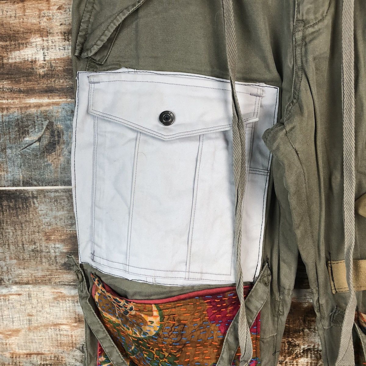 Japanese Brand DL Acoustic reconstruct Cargo Custom utility Pants #C1245 Size US 28 / EU 44 - 10 Thumbnail