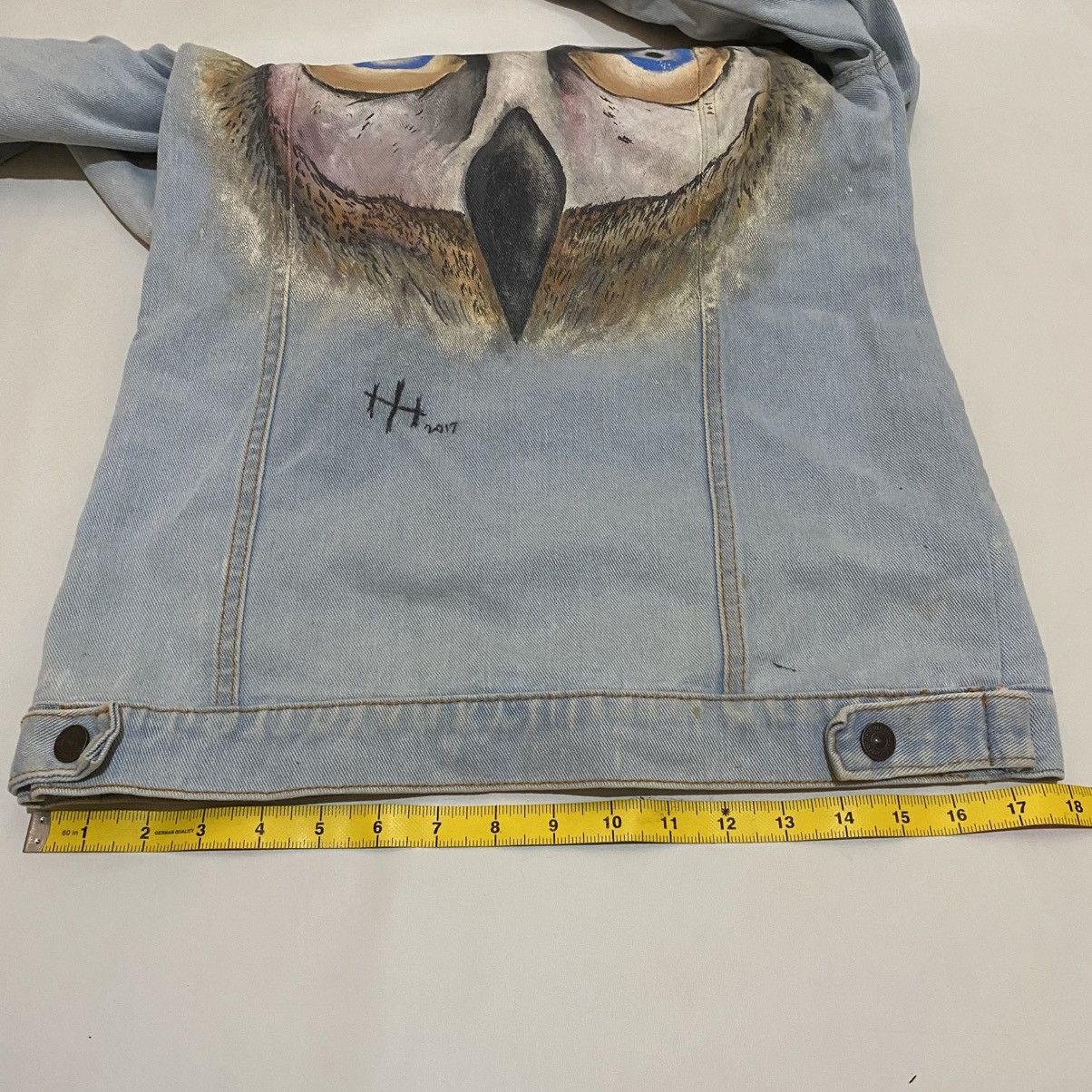 Levi's Levi's Jacket Denim Unisex Hand Painting Owl Head Size US M / EU 48-50 / 2 - 18 Thumbnail