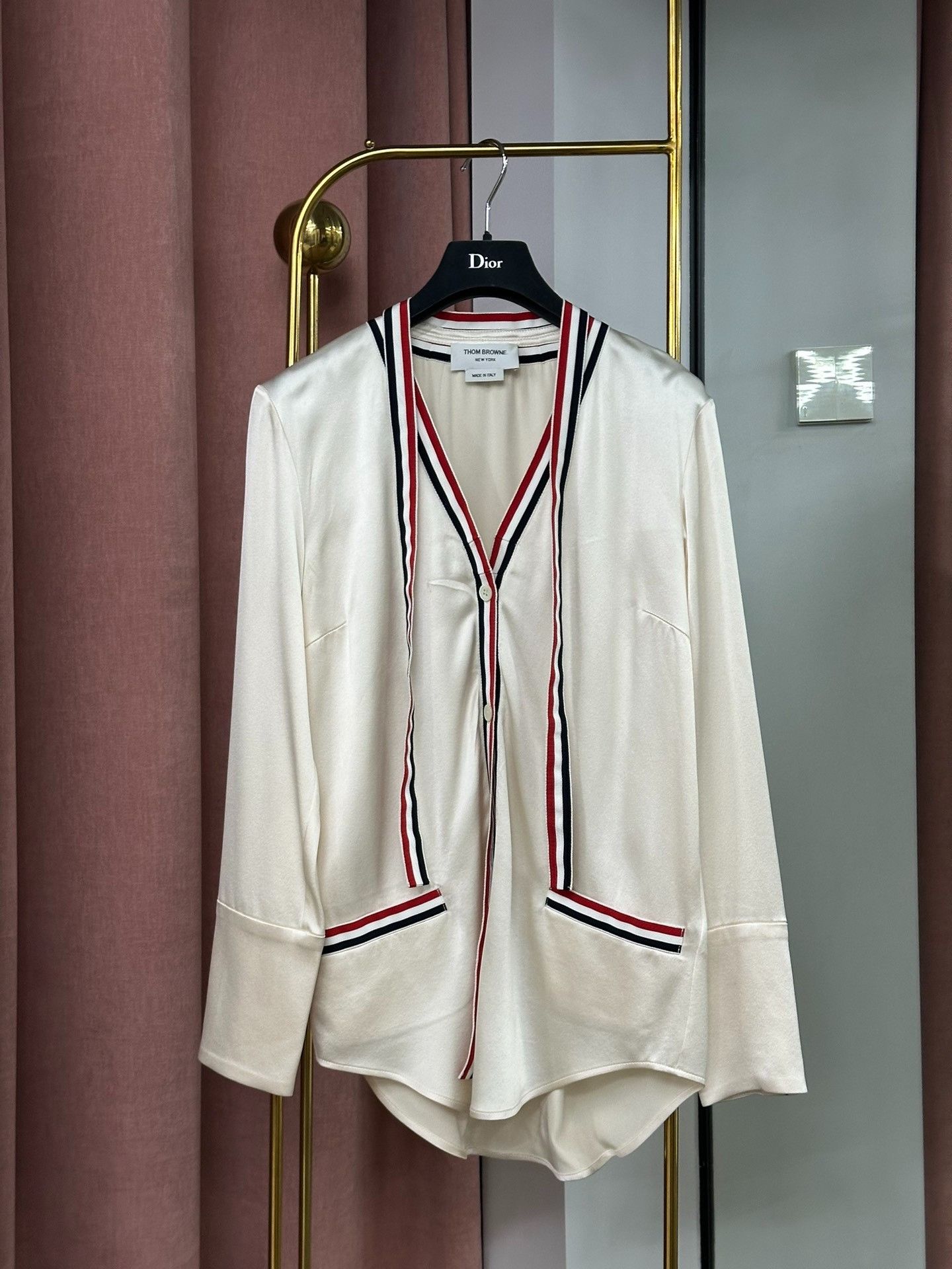 Thom Browne Thom Browne Striped Long Sleeve Shirt Size US M / EU 48-50 / 2 - 1 Thumbnail
