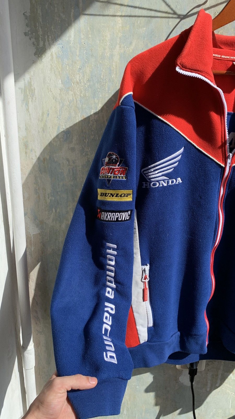 Honda × Japanese Brand 🔥Vintage Honda Racing Fleece Jacket Size US L / EU 52-54 / 3 - 4 Thumbnail