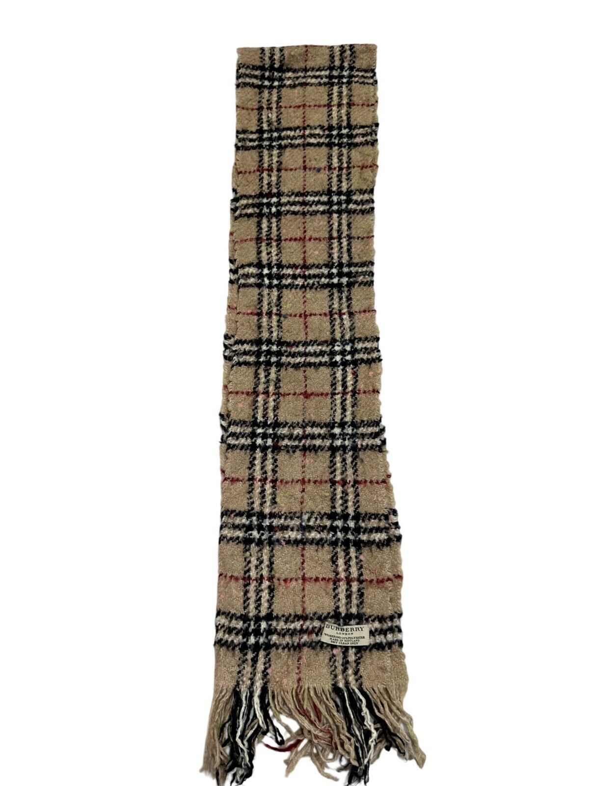 Burberry Burberry Authentic Unisex Scarf 78%Merino 22%Polyester Size ONE SIZE - 4 Thumbnail