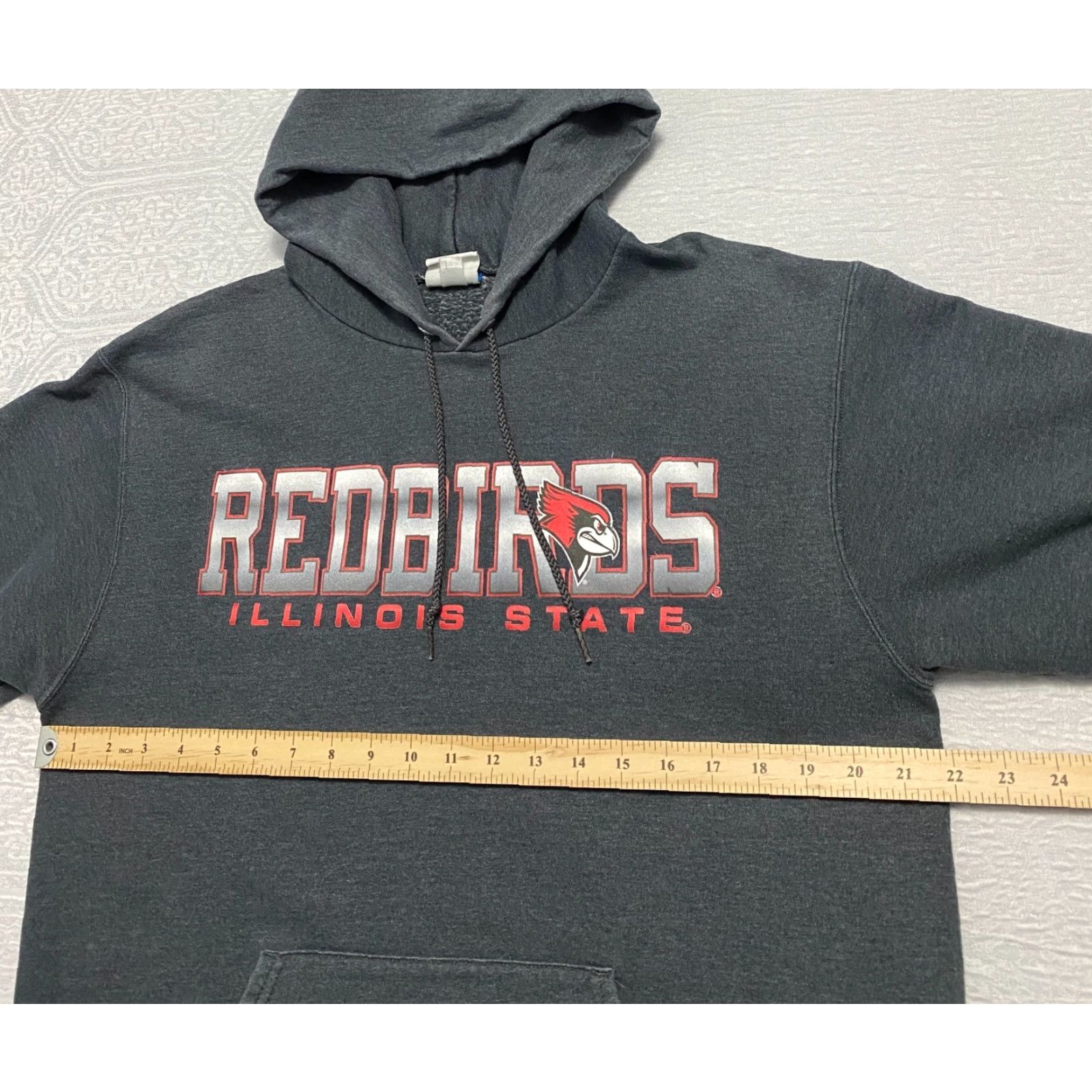 Champion Champion Sweatshirt Mens Size M Gray Eco Fleece Hooded Redbirds Illinois State Size US M / EU 48-50 / 2 - 5 Thumbnail