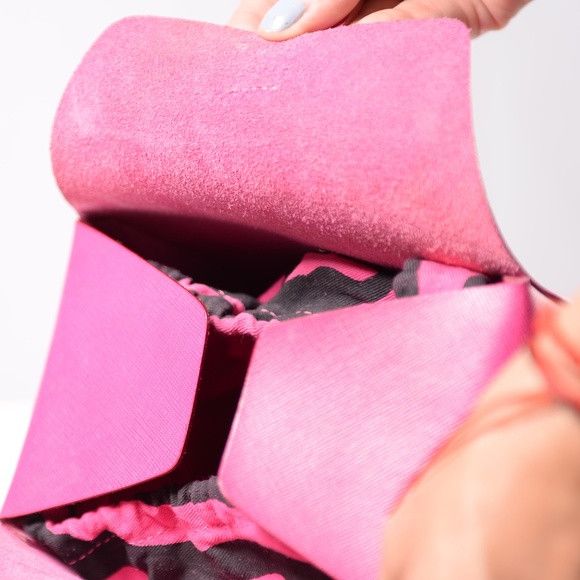 Cavalcanti Italian Satchel Hot Pink