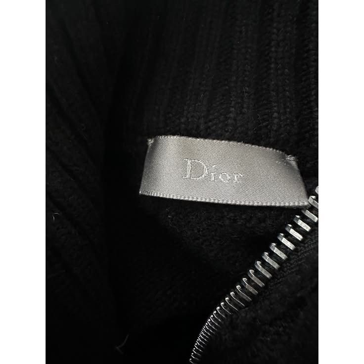 Hedi Slimane 06AW Dior Homme Cashmere Zip Knit Size US XS / EU 42 / 0 - 4 Thumbnail