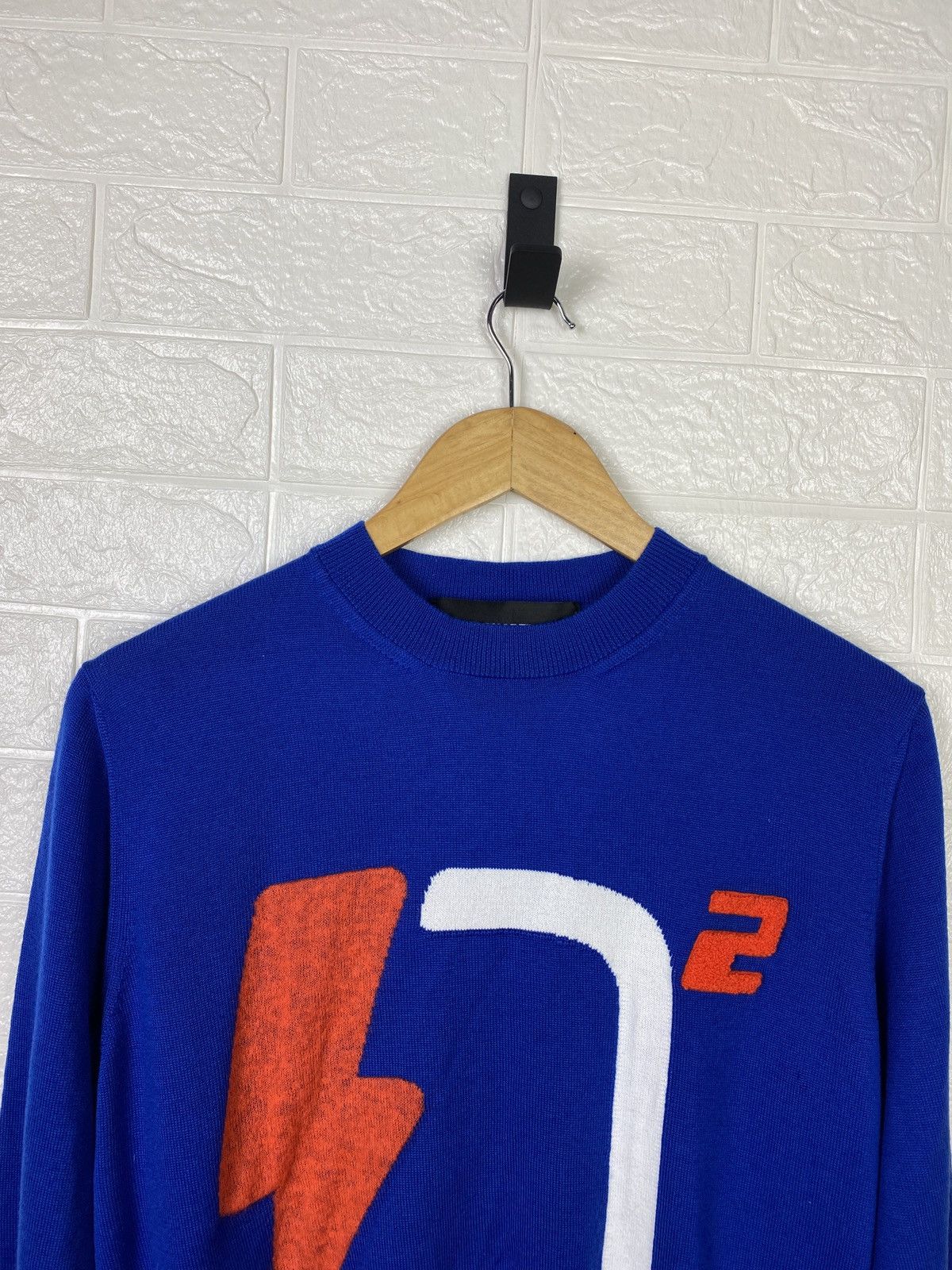 Dsquared2 DSQUARED2 SWEATER Logo big d2 blue Size M Size US M / EU 48-50 / 2 - 3 Thumbnail