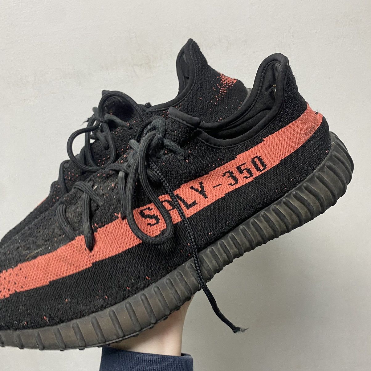 Adidas adidas Yeezy Boost 350 V2 Core Black Red Size US 12 / EU 45 - 6 Thumbnail