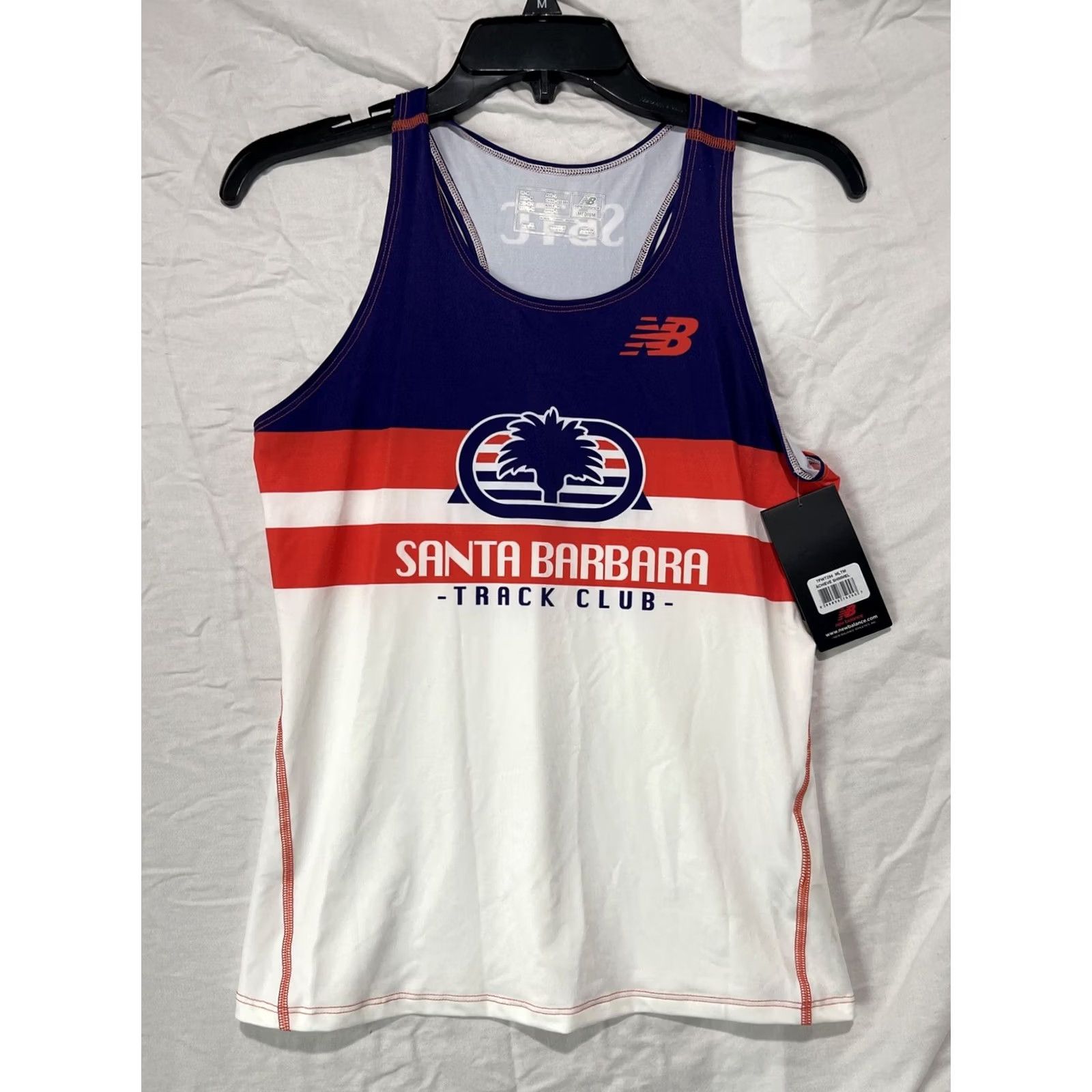 New Balance New Balance Santa Barbara Track Club Shirt Womens Medium Sleeveless Racerback Tank Purple Jersey Activewear Shirt Size M / US 6-8 / IT 42-44 - 2 Thumbnail