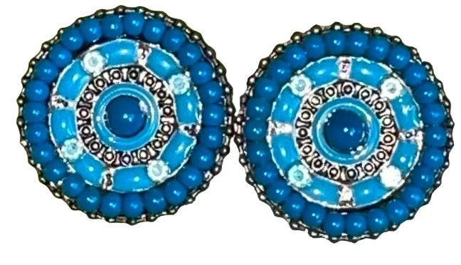 Anthropologie Anthropologie Lena B. Vintage Turquoise Earrings Size ONE SIZE - 4 Thumbnail