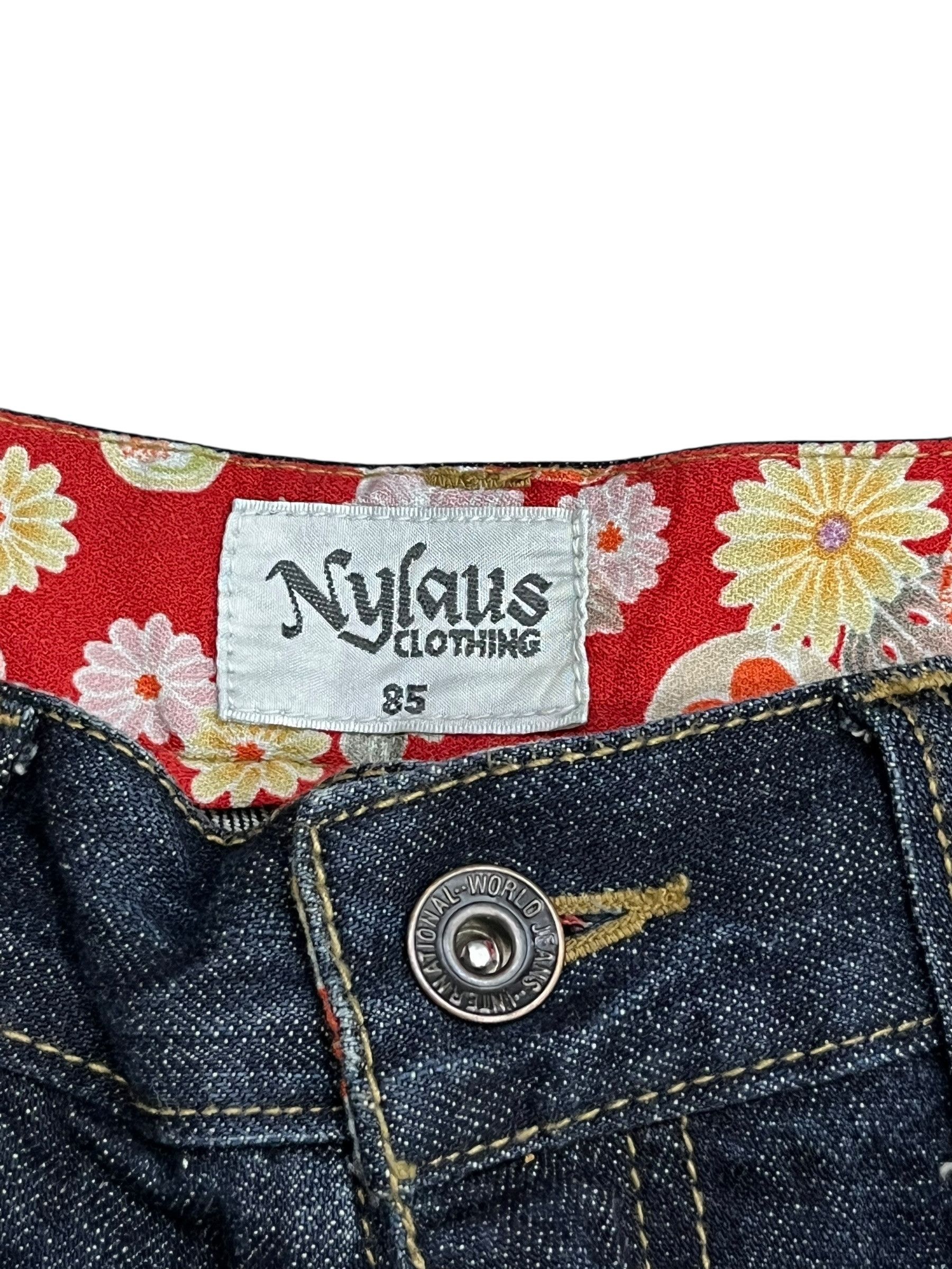 Japanese Brand 🔥NYLAUS Japanese Archive Double-Waist Kimono Tiger-Stripe Size US 31 - 9 Thumbnail