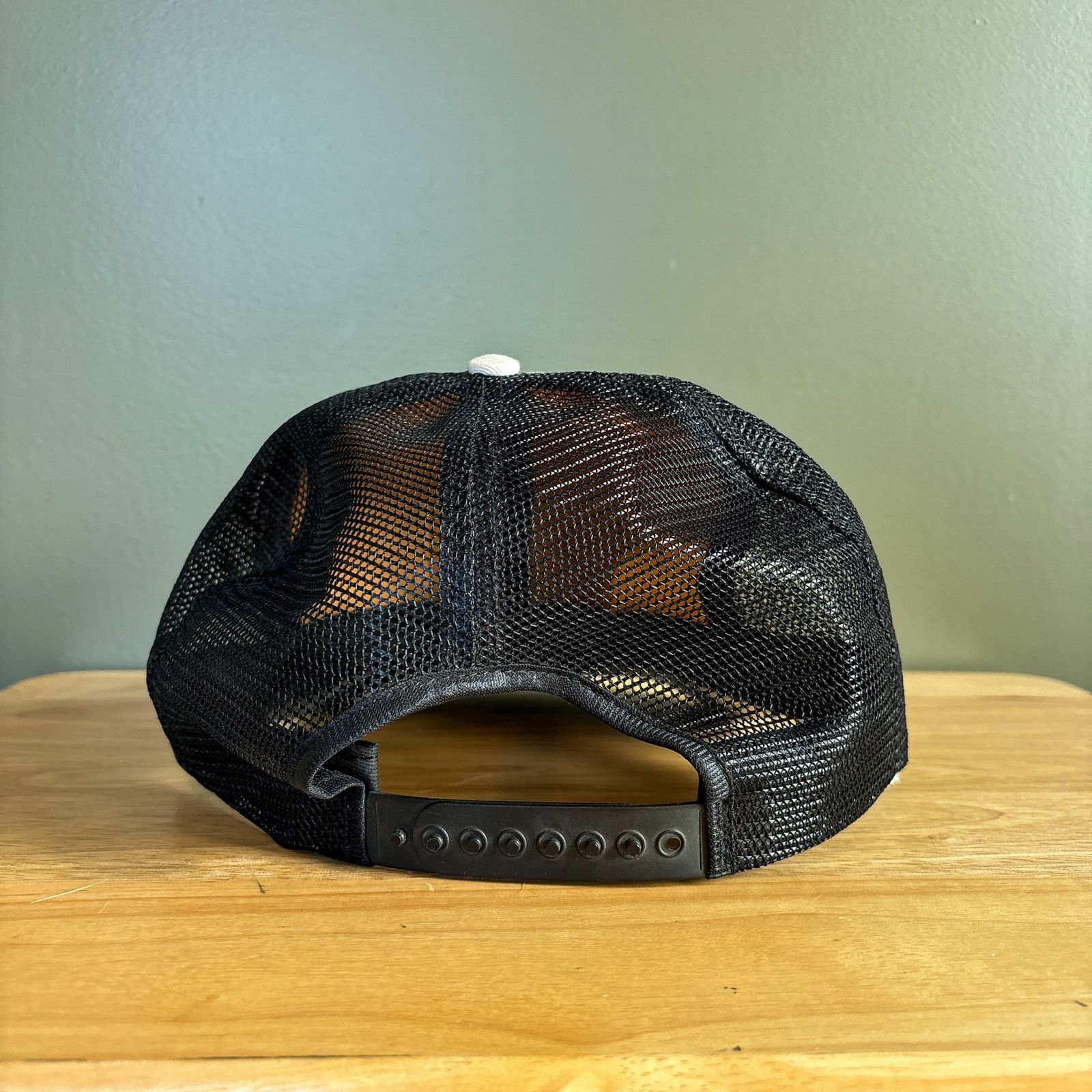 Other Vintage CAT Caterpillar Camouflage Mesh Trucker Snapback Hat Size ONE SIZE - 4 Thumbnail