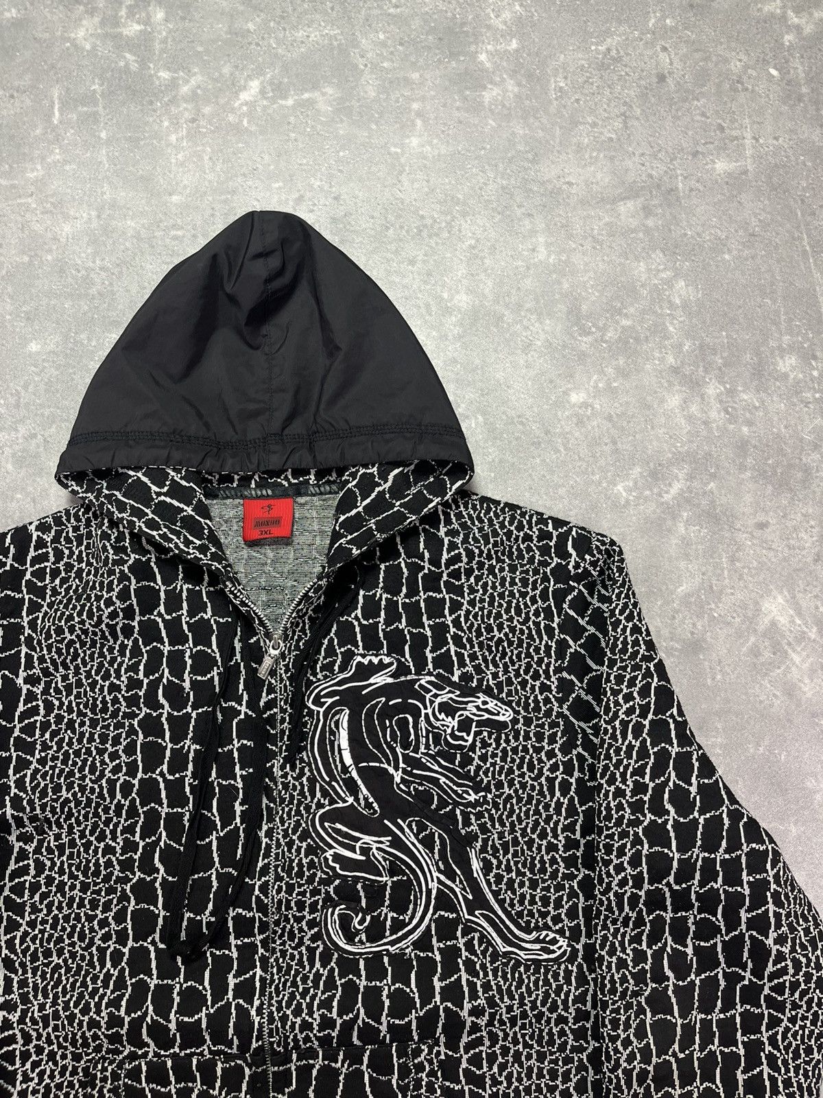 Japanese Brand Mondo Vintage 3D Tiger Zip Hoodie L Affliction Rare Size US L / EU 52-54 / 3 - 7 Thumbnail