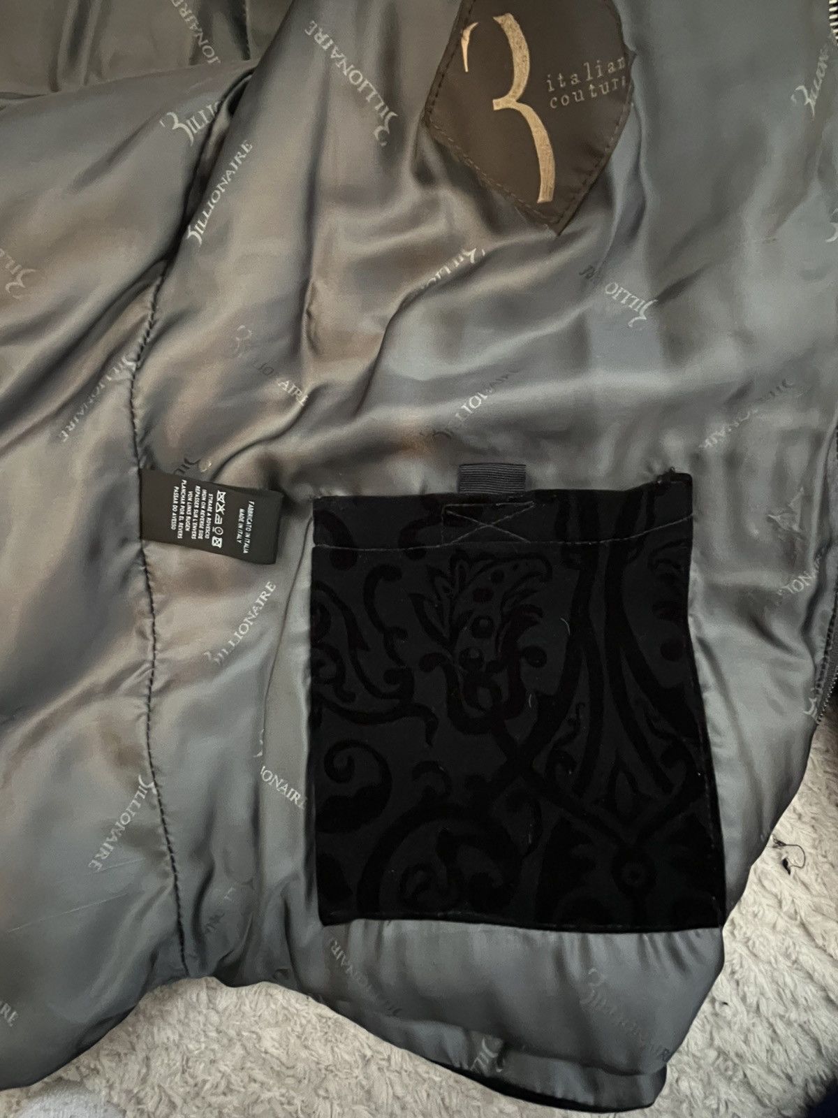 Billionaire Couture Billionaire Italian Couture Paisley Velvet Puffer Jacket Size US M / EU 48-50 / 2 - 8 Thumbnail