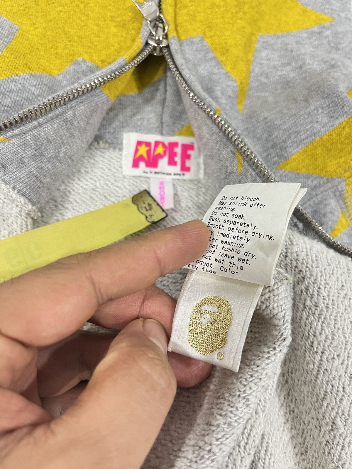 Bape Last Drop‼️ A Bathing Ape Sta Full Zip Hoodie Short Size ONE SIZE - 13 Thumbnail