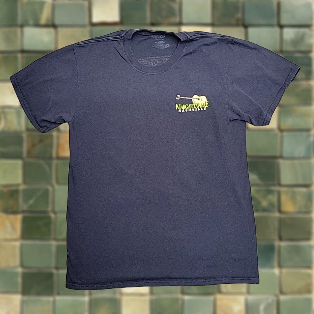 Vintage Margaritaville Shirt Mens M Blue Jimmy Buffett Konky Tonkin' Broadway Nashville T-Shirt Crew Neck Short Sleeve Graphic Print Cotton Jersey Men M Blue Size US M / EU 48-50 / 2 - 1 Thumbnail